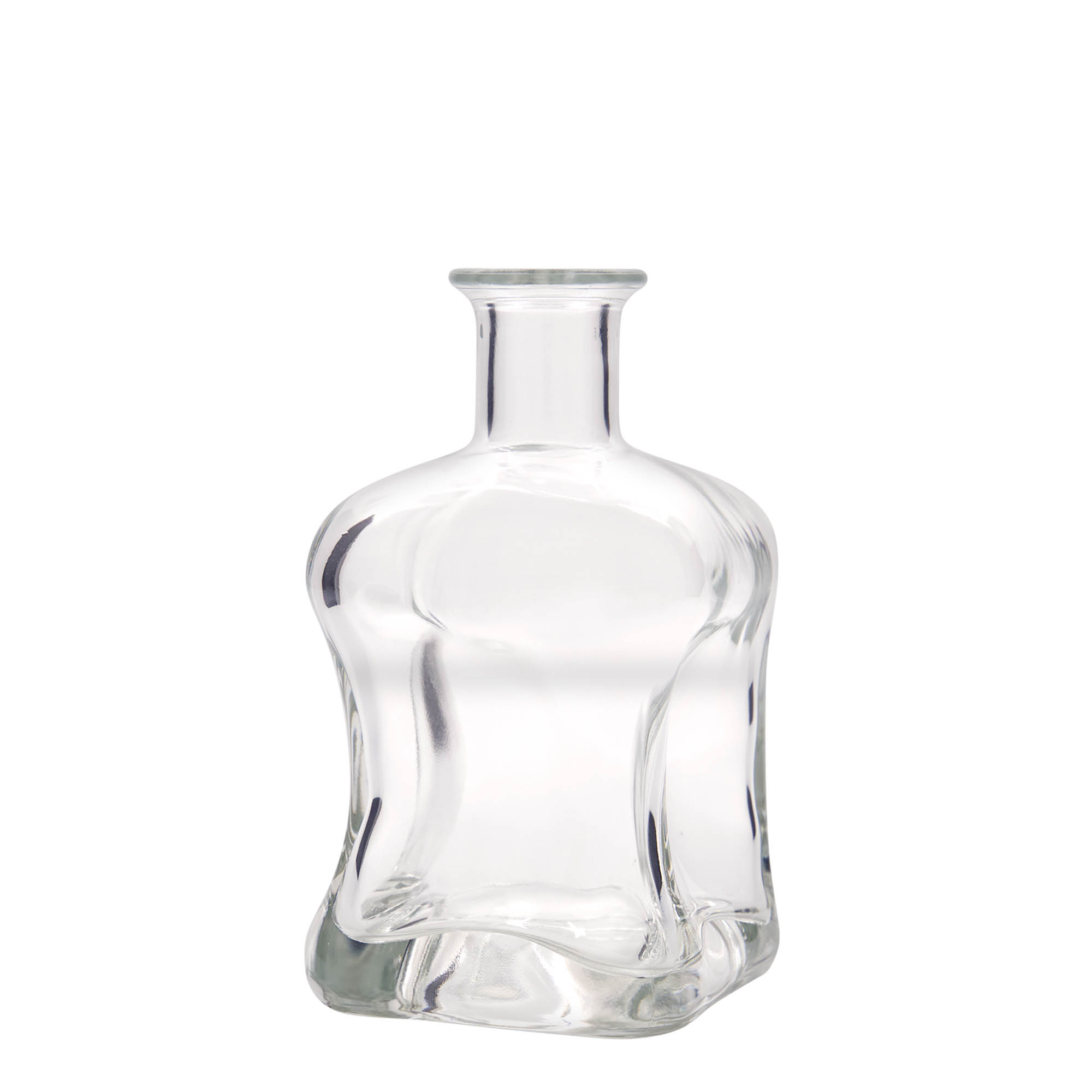500 ml glasflaska 'Dublin', kvadratisk, öppning: kork