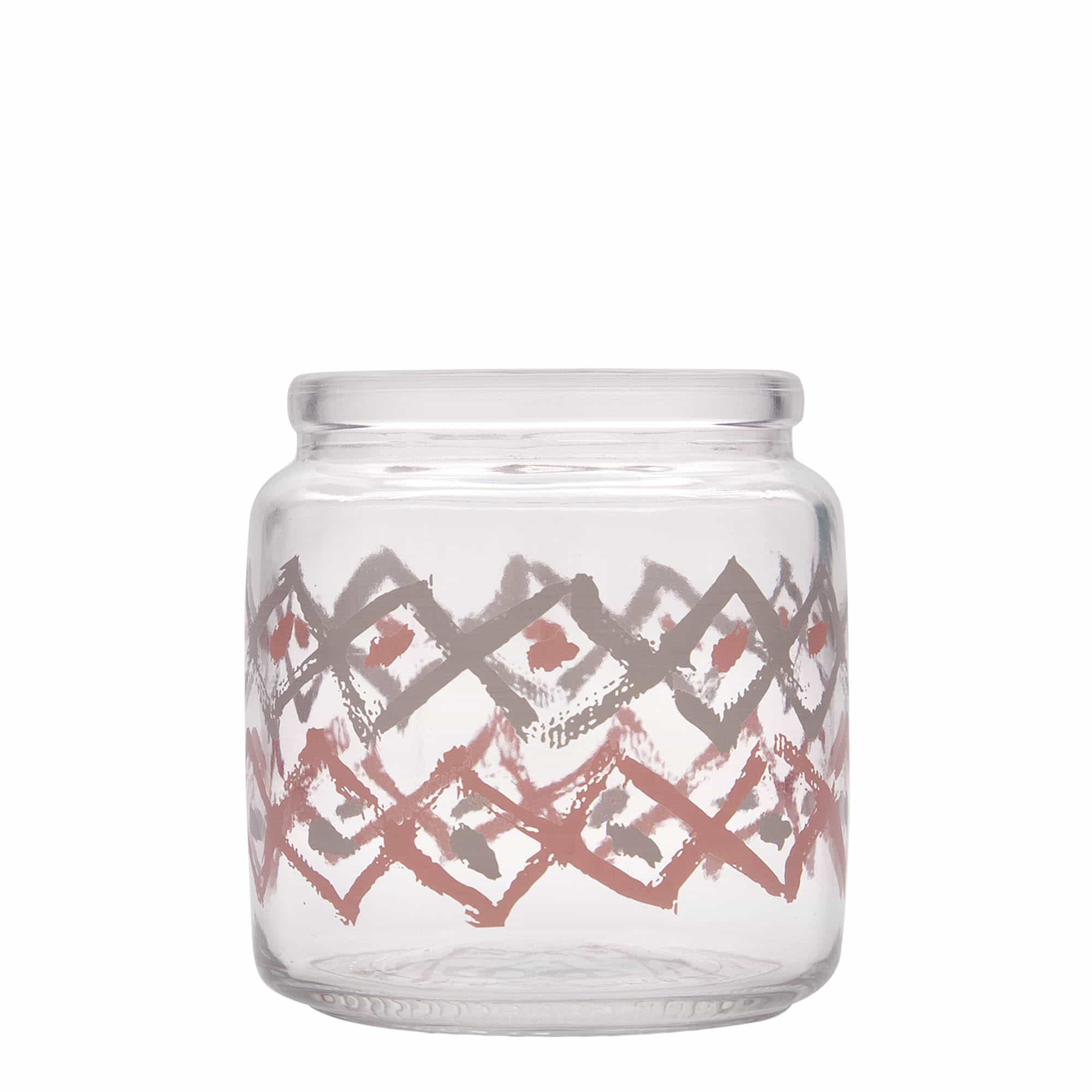 750 ml korkglas 'Giara', motiv: Manolibera rosa, mynning: kork