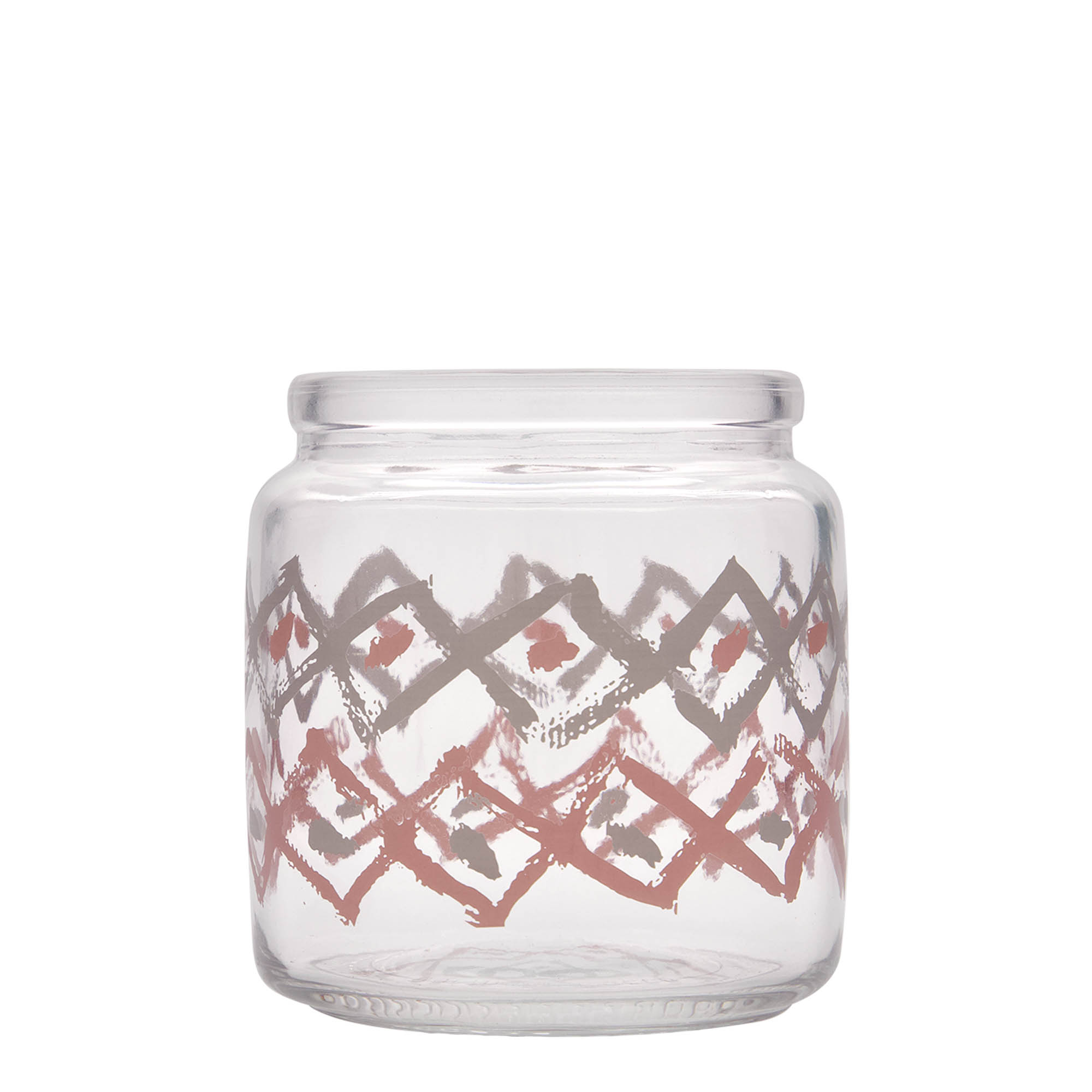 750 ml korkglas 'Giara', motiv: Manolibera rosa, mynning: kork