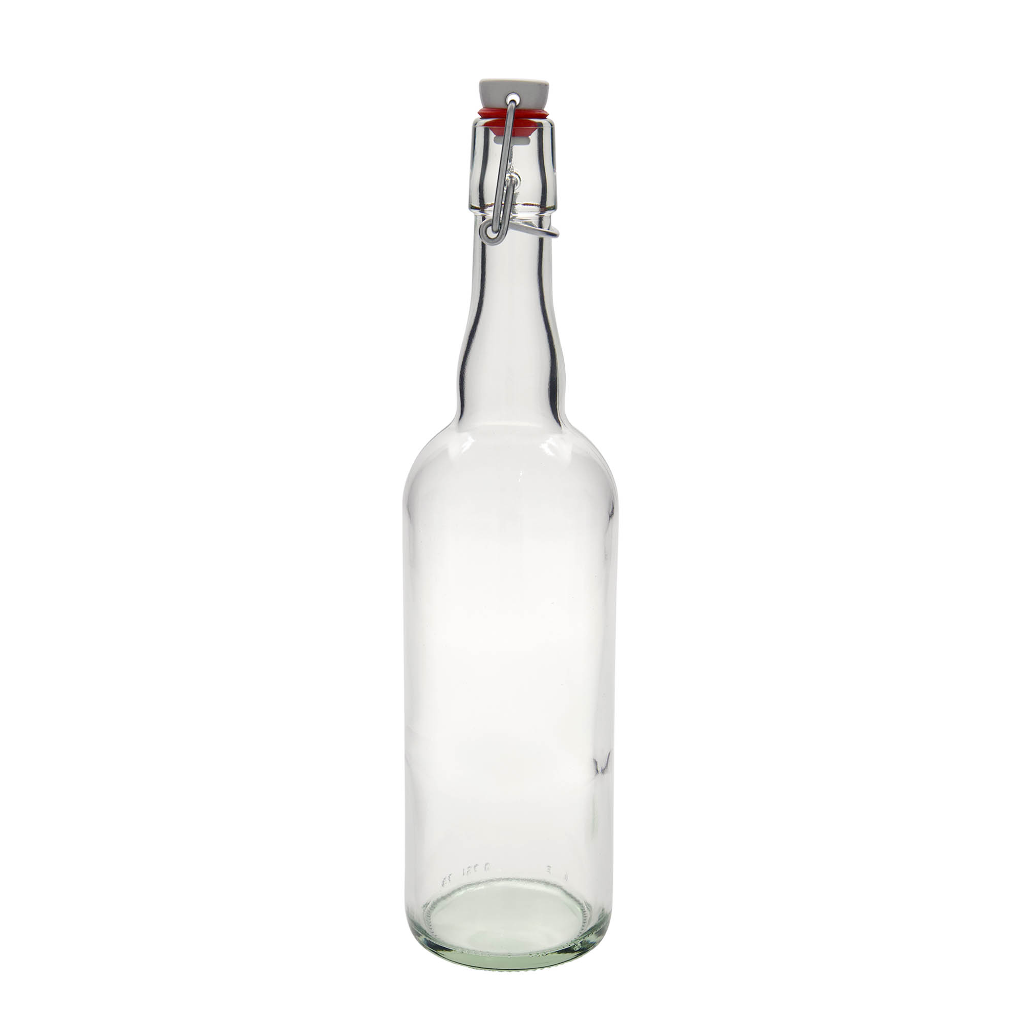 750 ml ölflaska Belgien, glas, öppning: patentkork