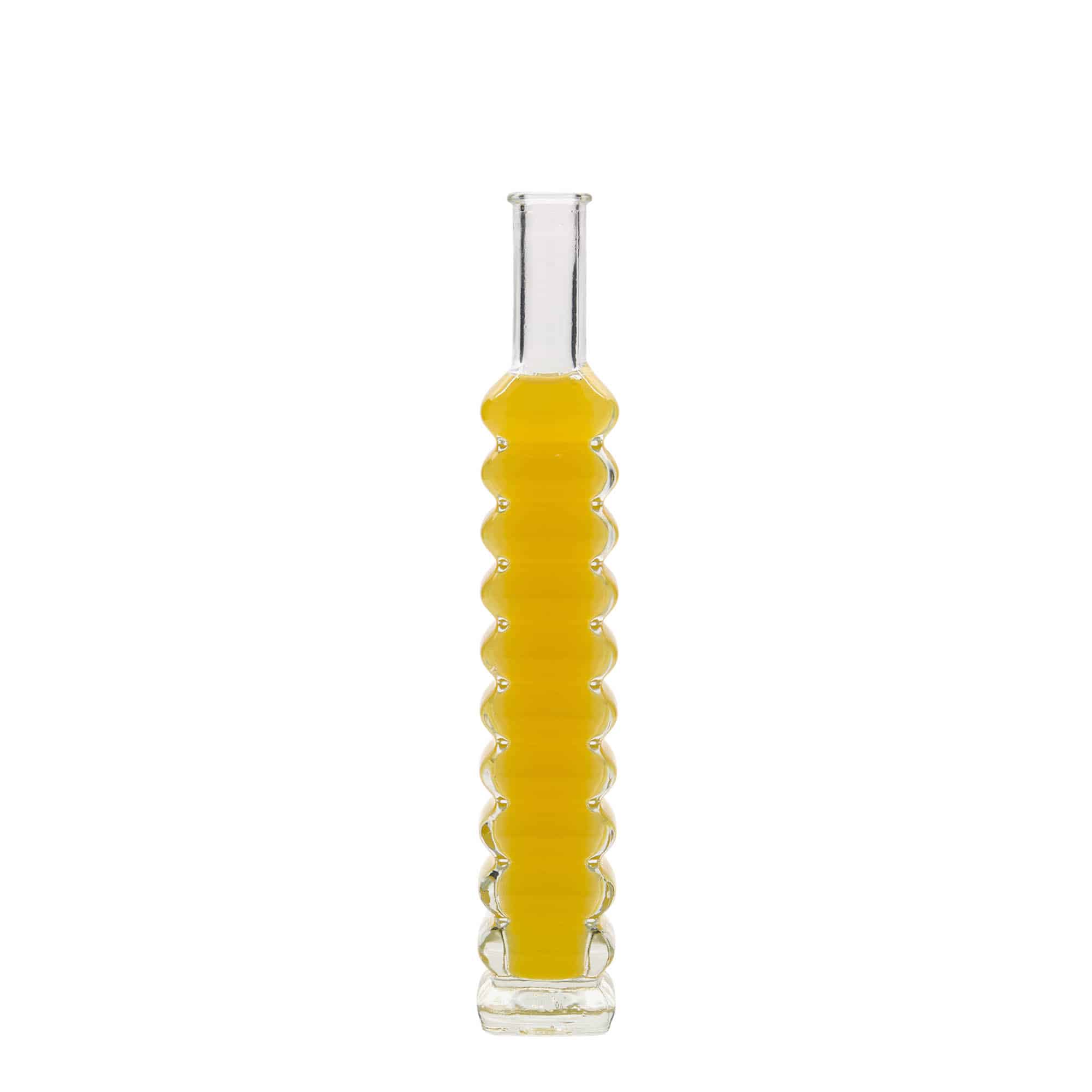 100 ml glasflaska 'Roma', kvadratisk, öppning: kork 100 ml glasflaska 'Roma', kvadratisk, öppning: kork