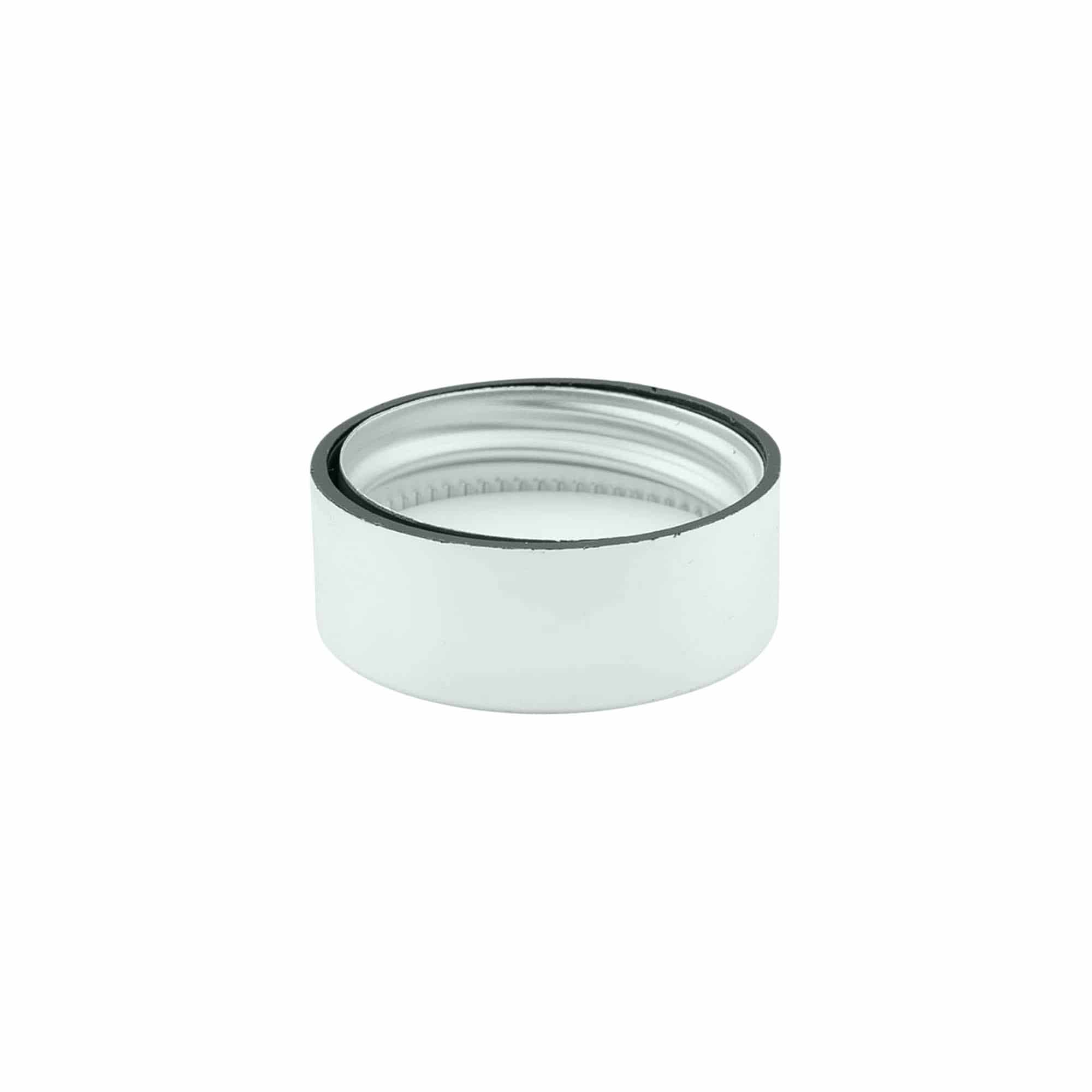 Skruvkapsel, ABS-plast, silver, för mynning: GPI 33/400