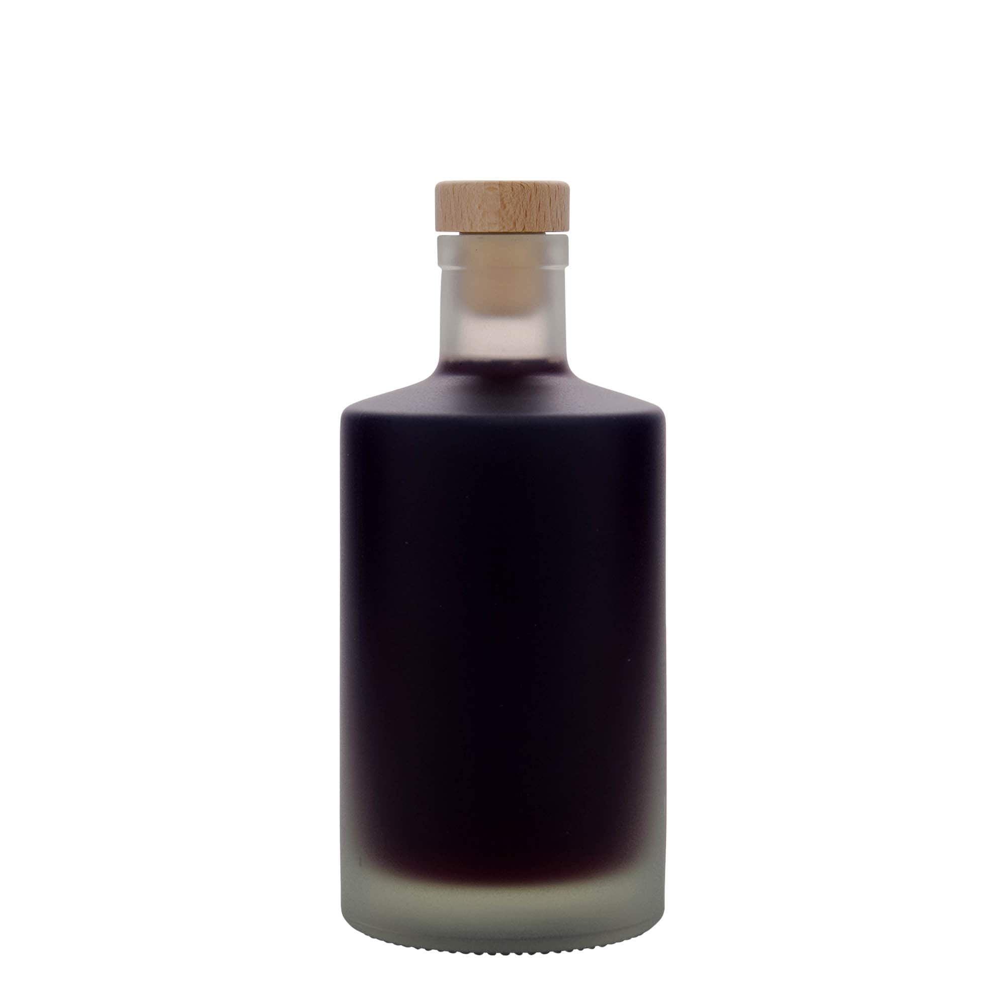 500 ml glasflaska 'Caroline', frostad, mynning: kork