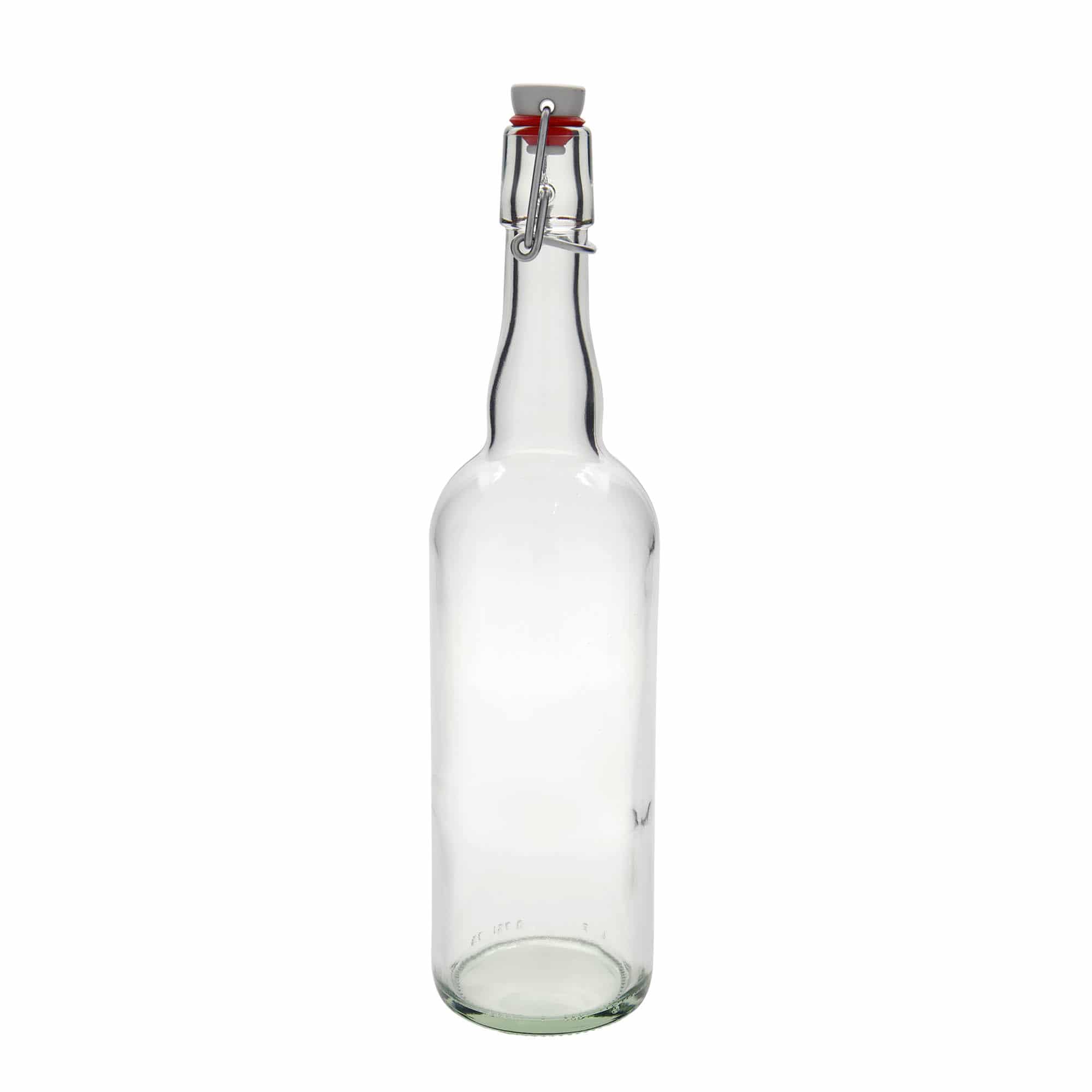 750 ml ölflaska Belgien, glas, öppning: patentkork