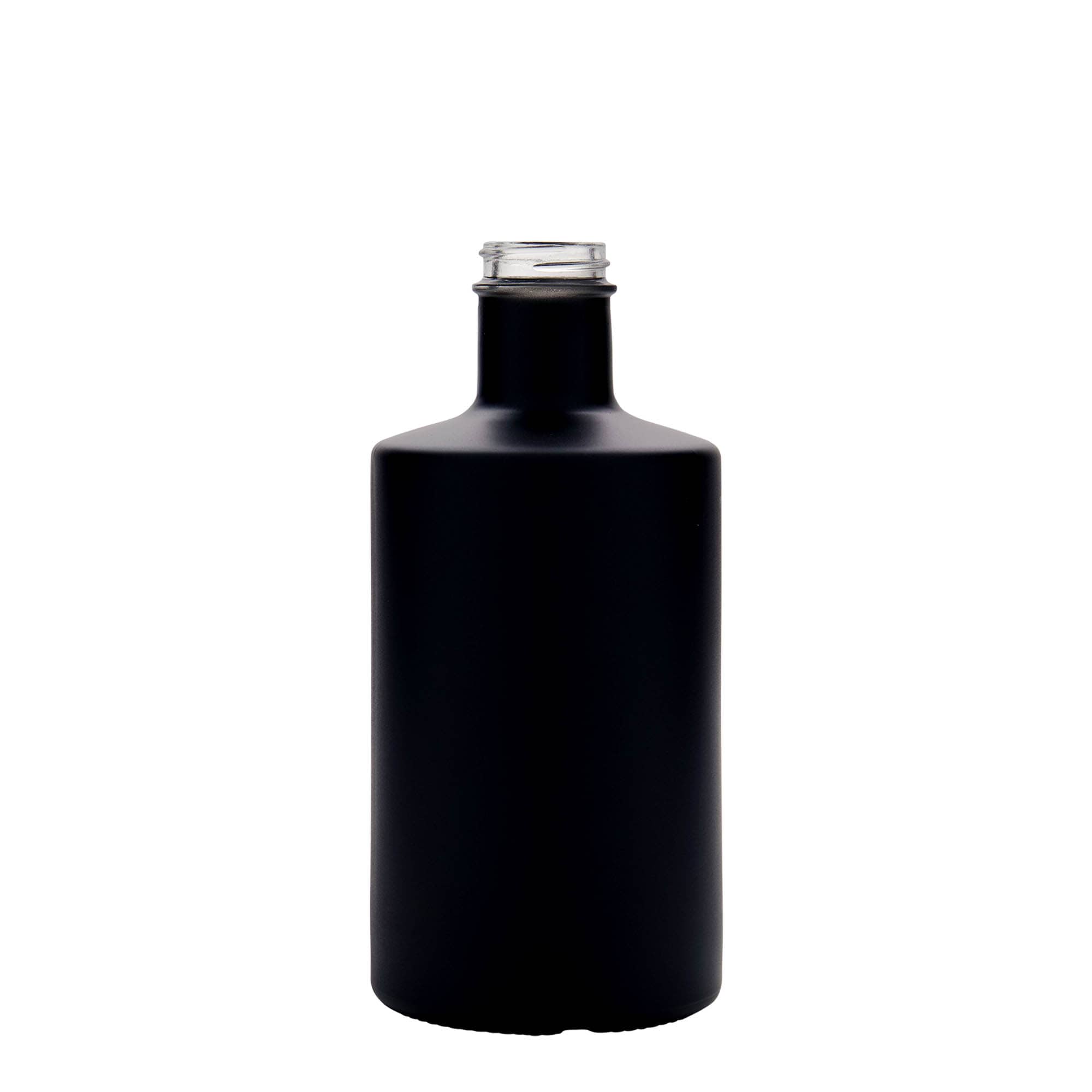500 ml glasflaska 'Caroline', svart, öppning: GPI 33