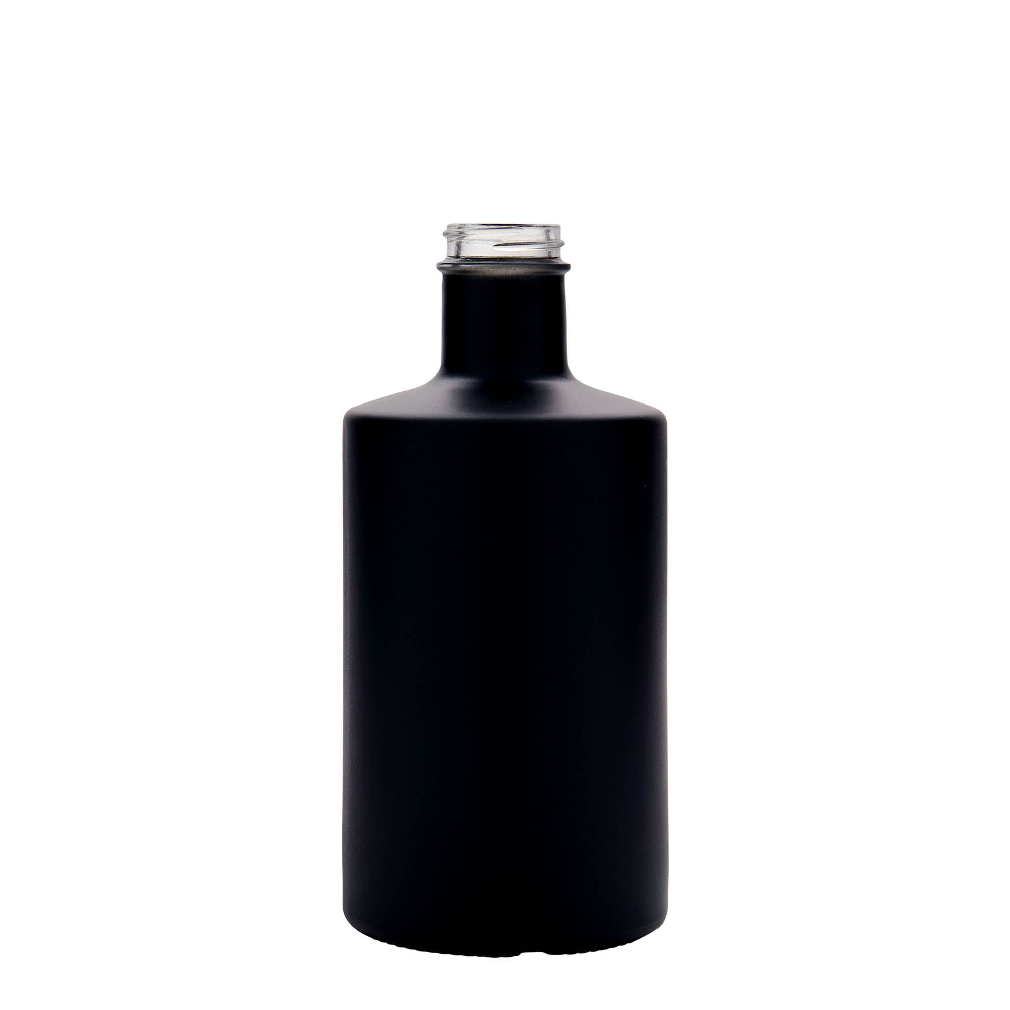 500 ml glasflaska 'Caroline', svart, öppning: GPI 33