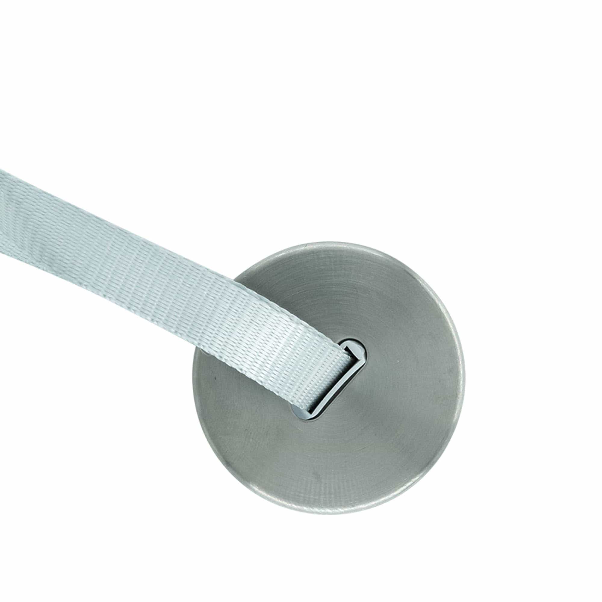Skruvlock 'Perseus' med band, metall, silver