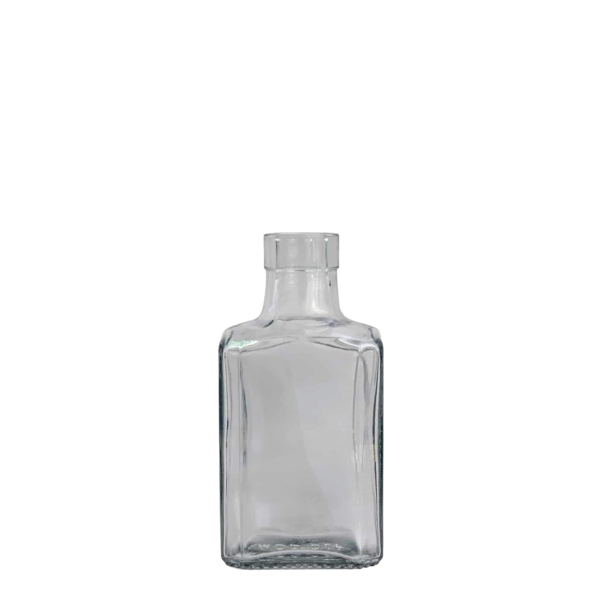 250 ml glasflaska 'Decanter Quadro Oberband', kvadratisk, öppning: kork