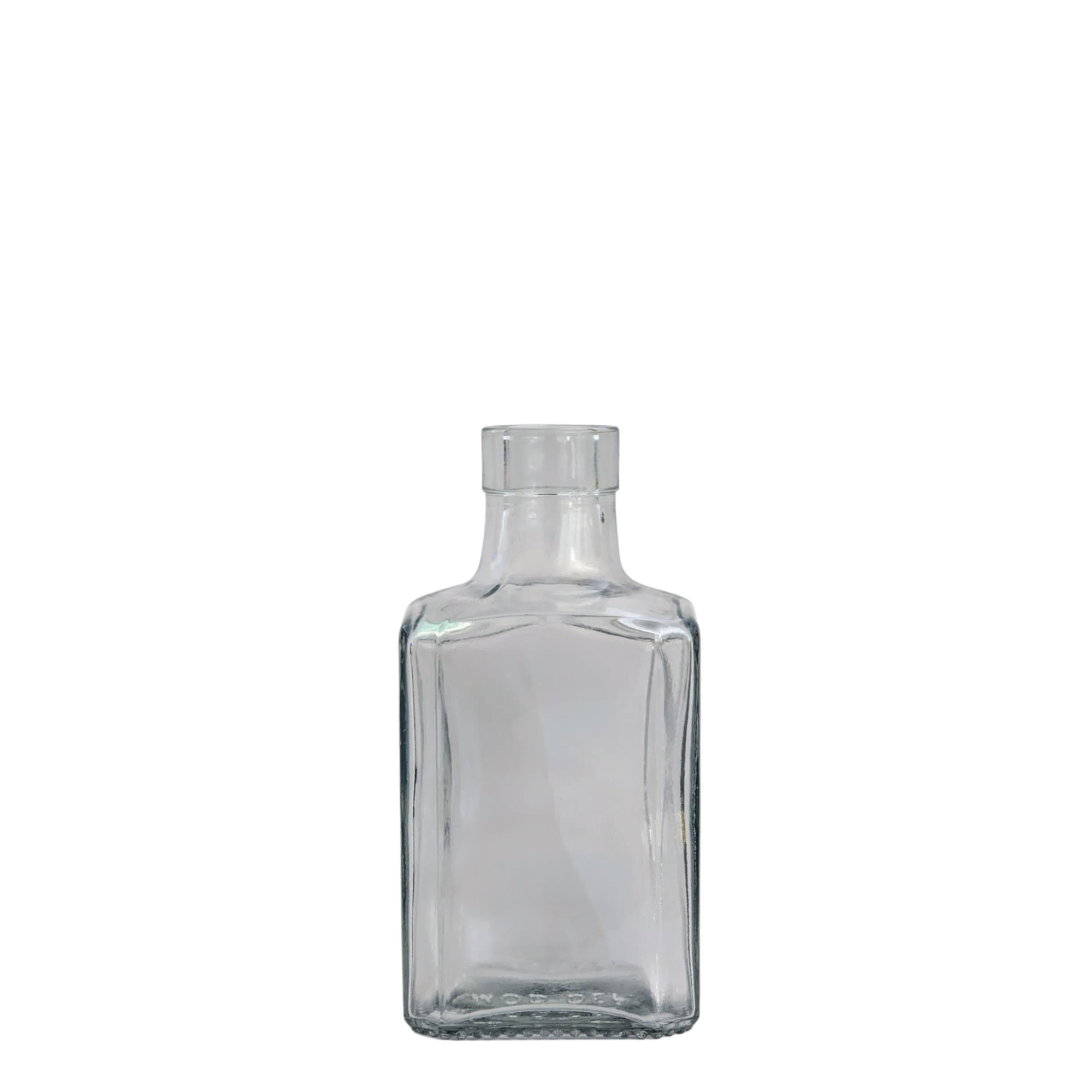 250 ml glasflaska 'Decanter Quadro Oberband', kvadratisk, öppning: kork