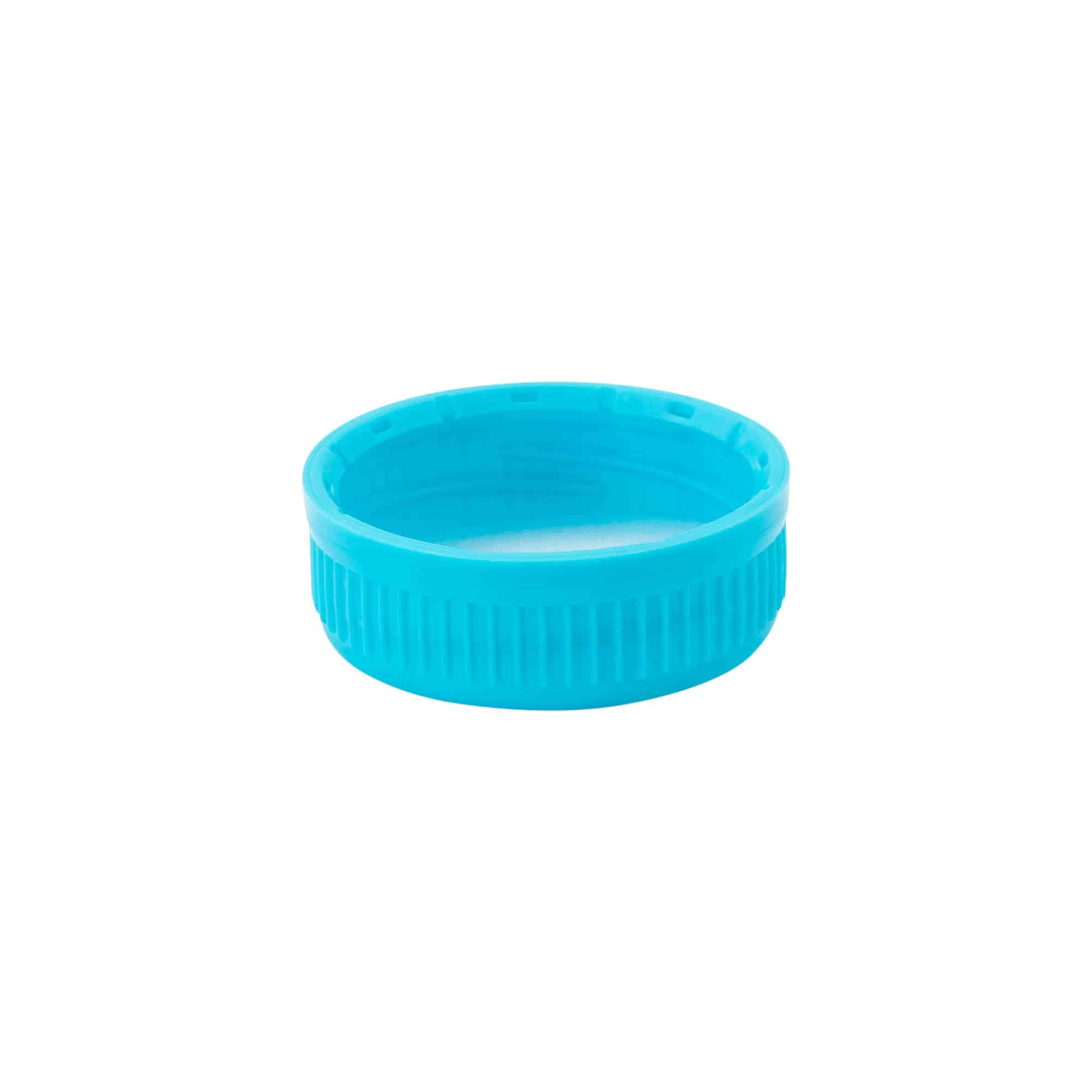 Skruvkapsel 40 ml, PE-plast, ljusblå