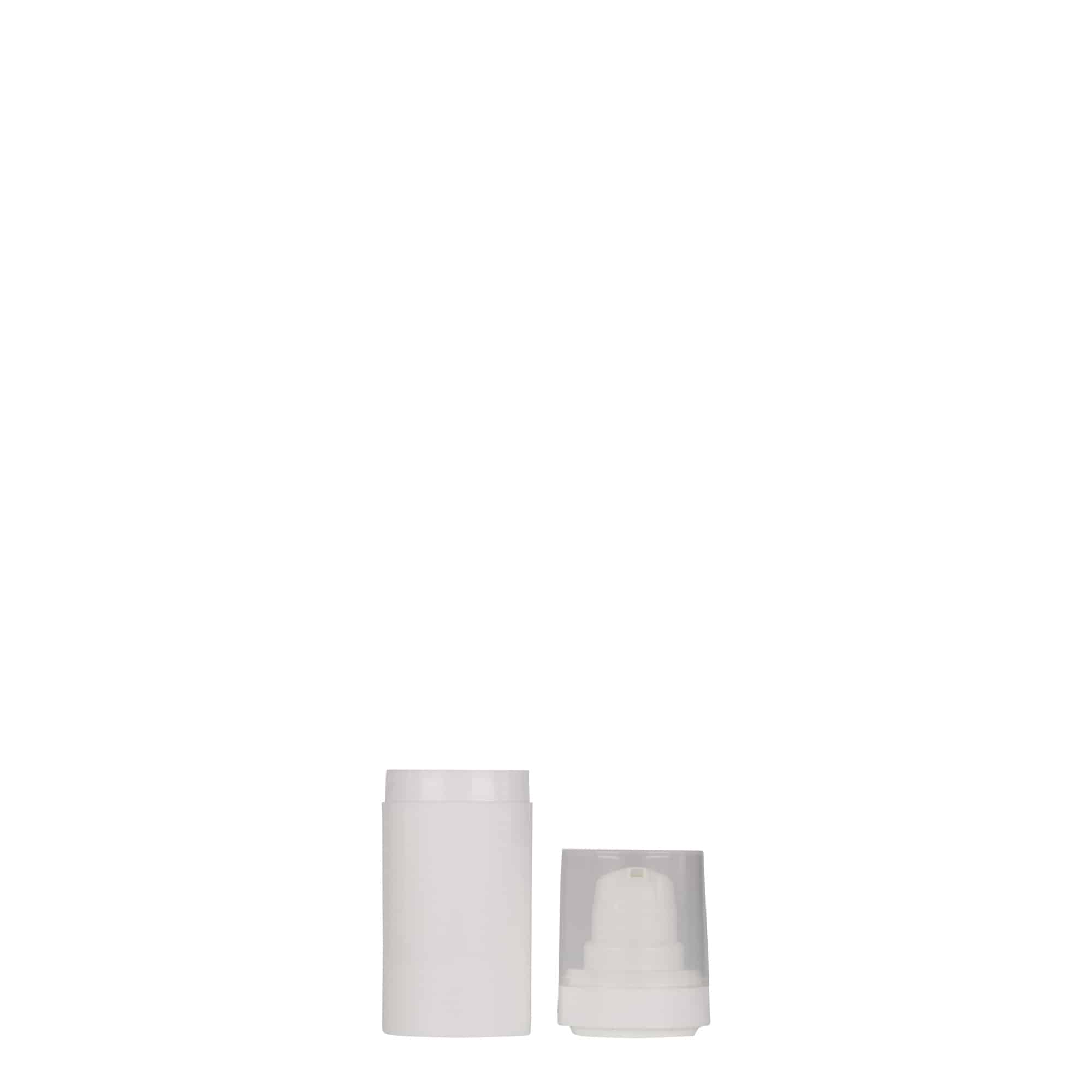 15 ml luftlös dispenser 'Micro', PP-plast, vit