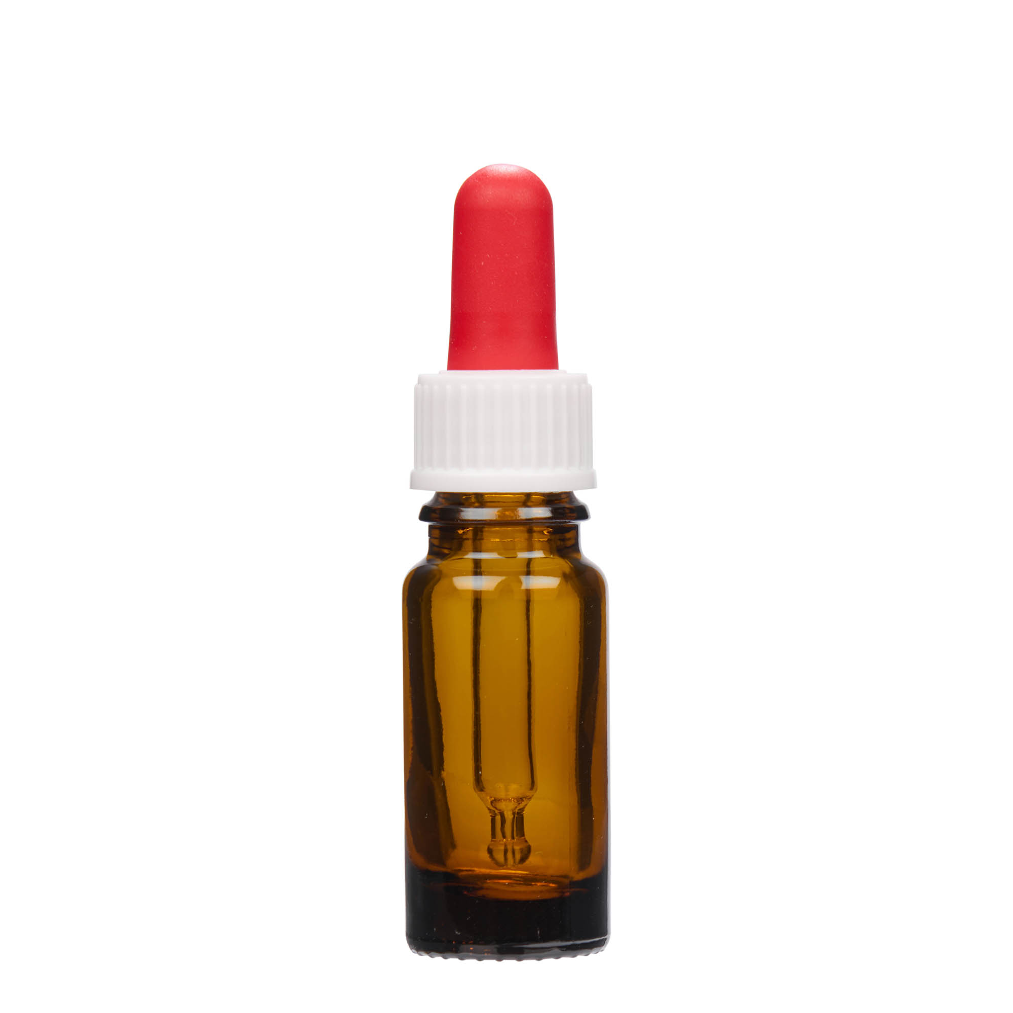 10 ml pipettflaska medicin, glas, brun, mynning: DIN 18