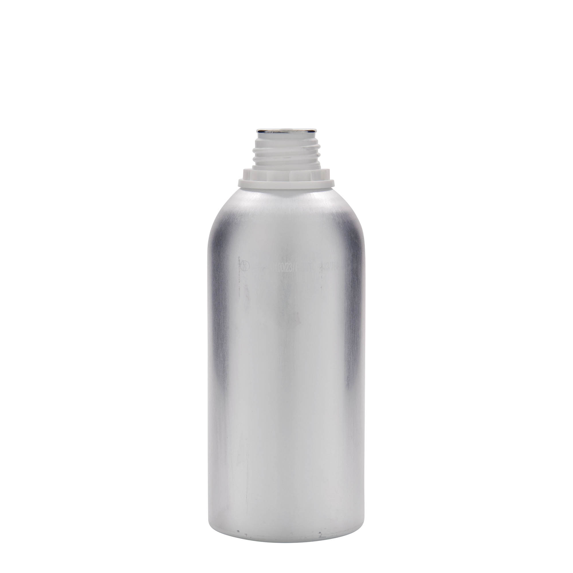 625 ml aluminiumflaska, metall, silver, öppning: DIN 32
