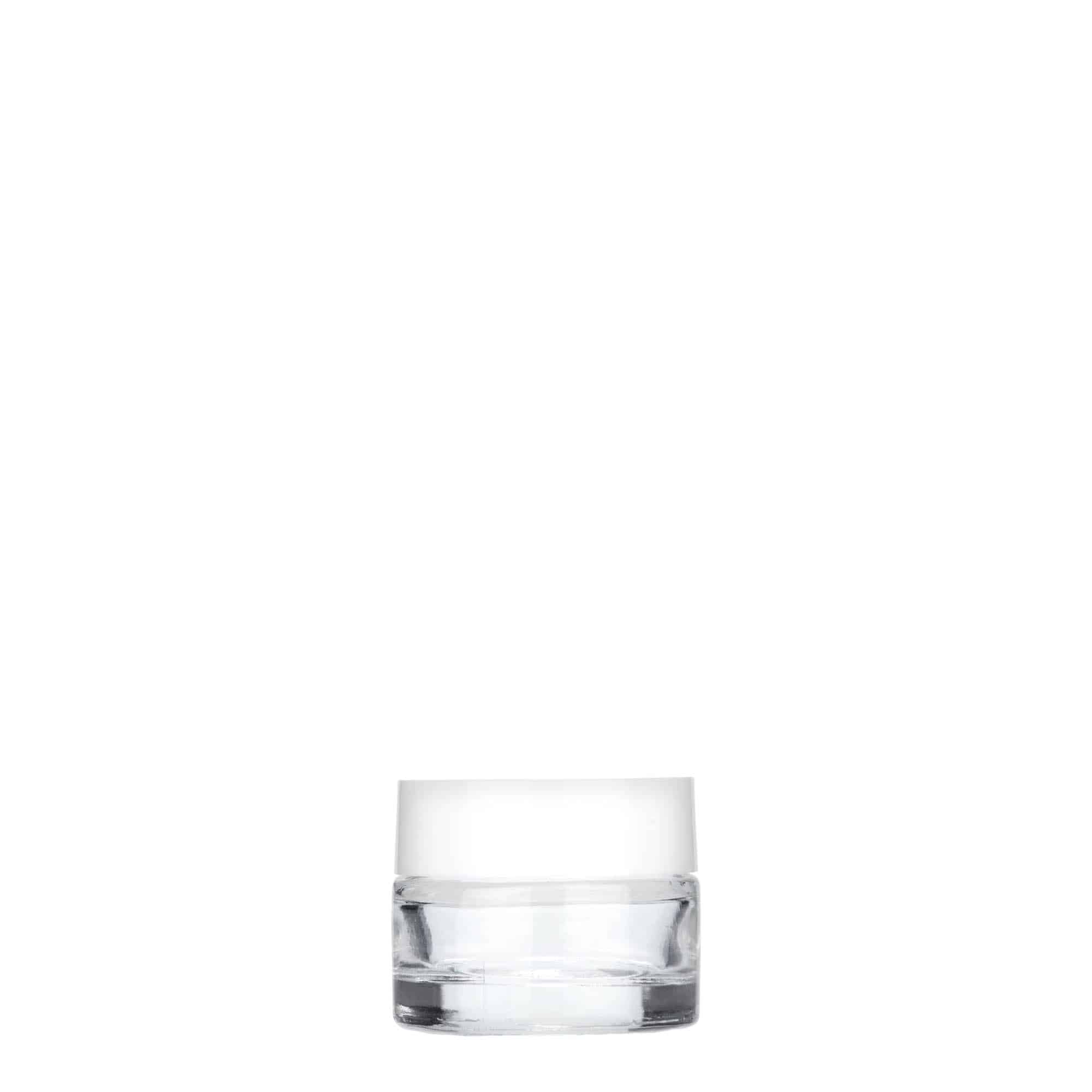 5 ml burk 'Beauty', glas, mynning: skruvkapsel