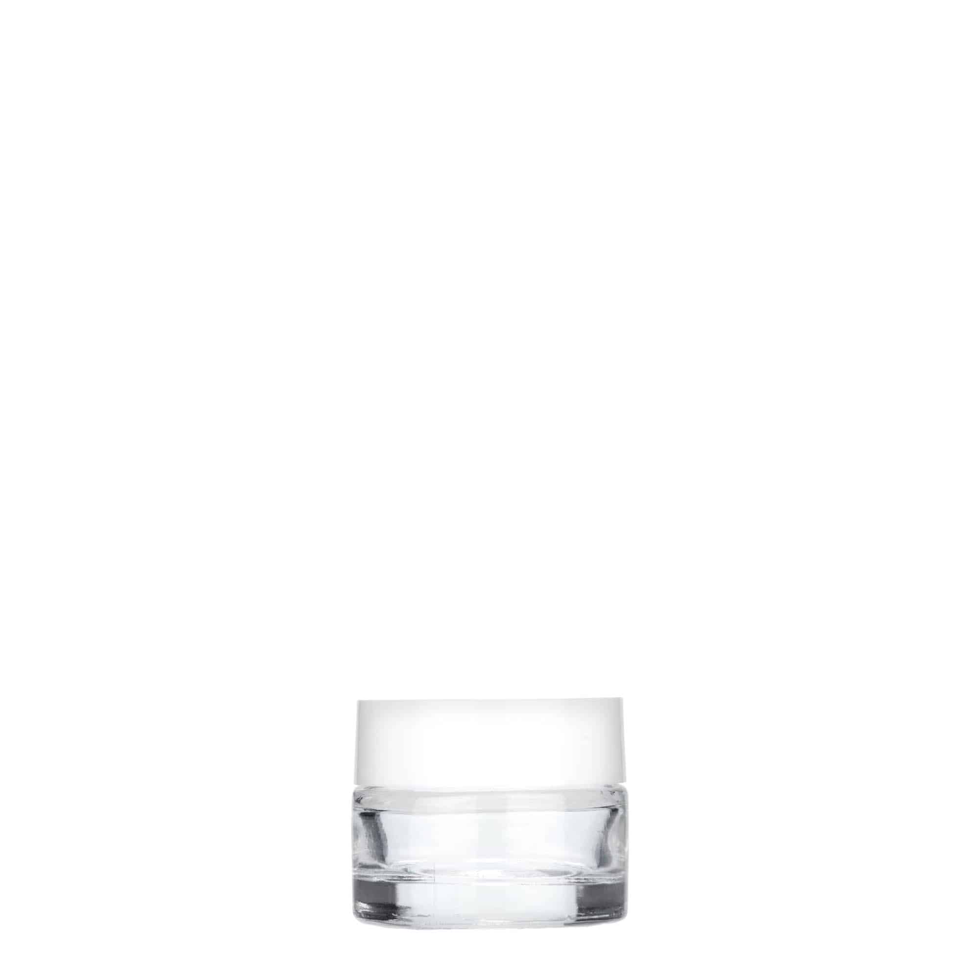5 ml burk 'Beauty', glas, öppning: skruvlock