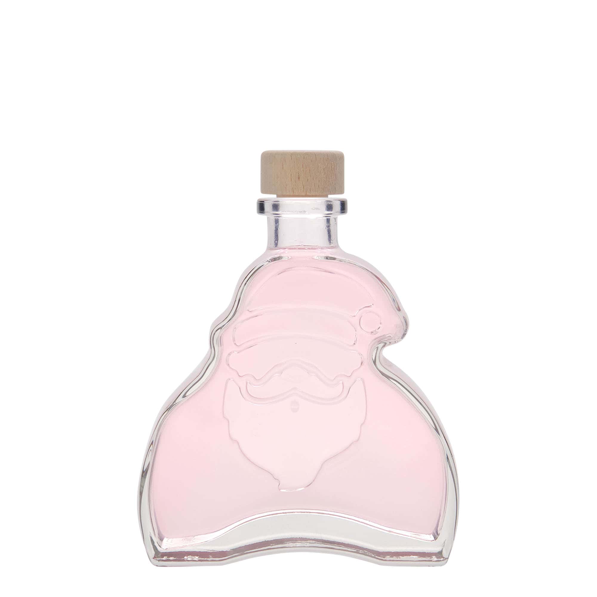 200 ml glasflaska 'Jultomten', öppning: kork