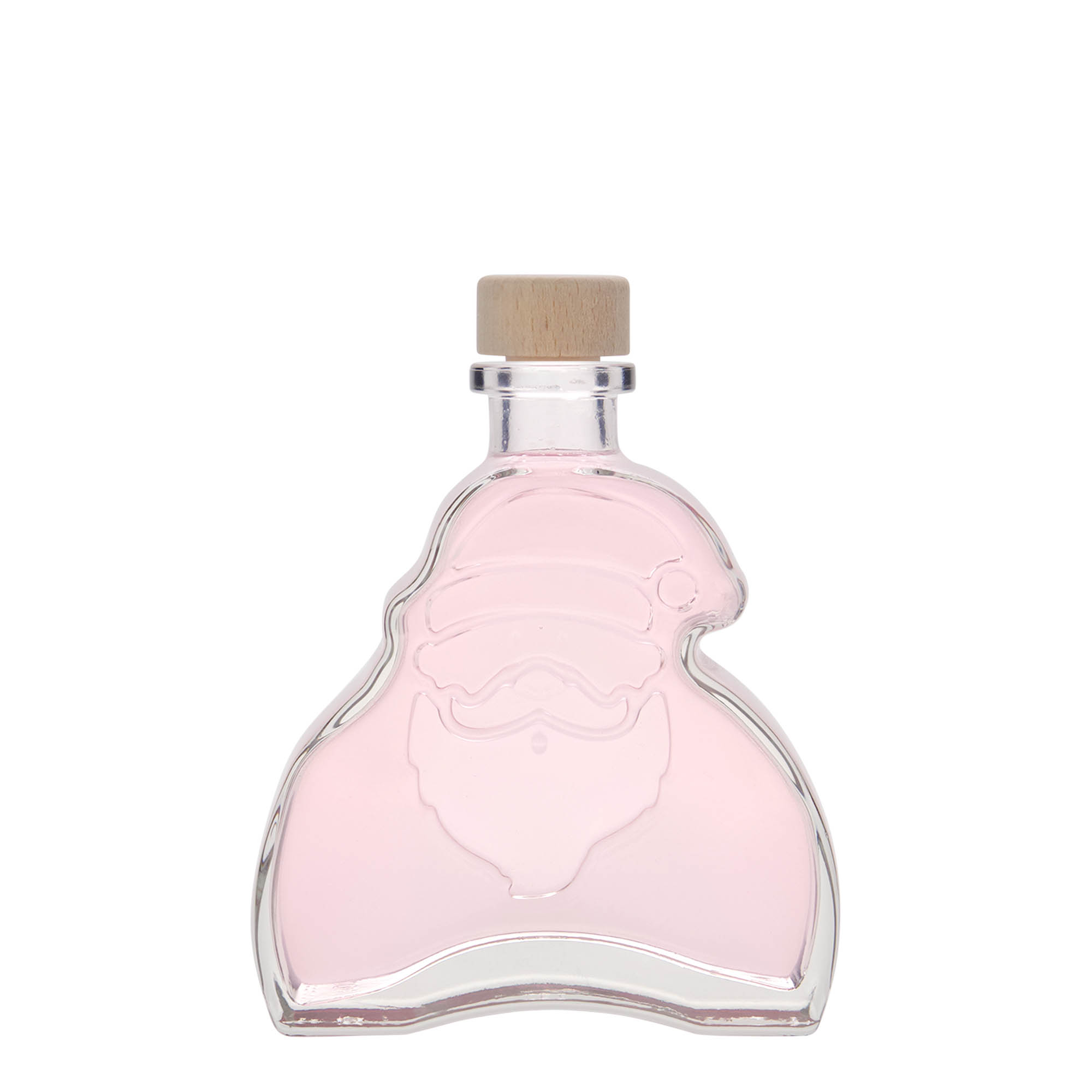 200 ml glasflaska 'Jultomten', öppning: kork