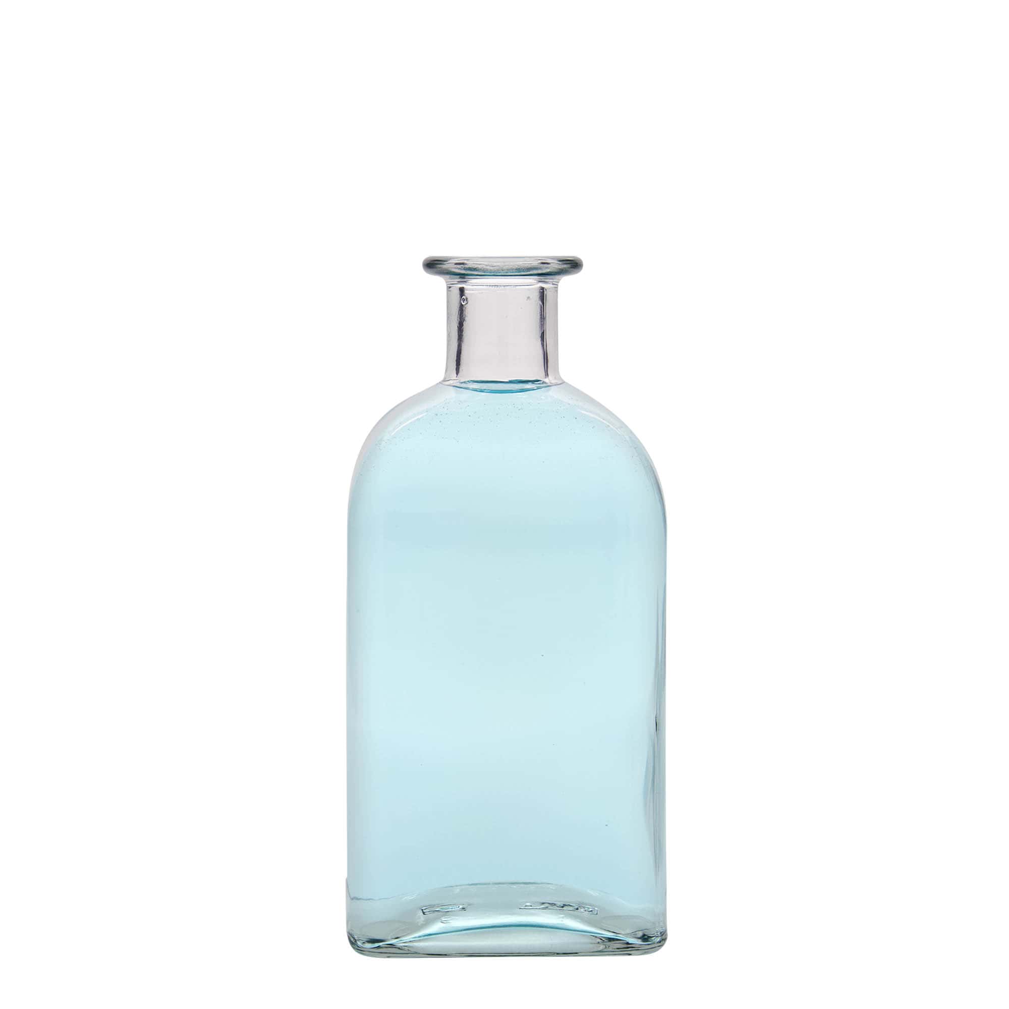 500 ml glasflaska Apotheker Carré, kvadratisk, öppning: kork 500 ml glasflaska Apotheker Carré, kvadratisk, öppning: kork