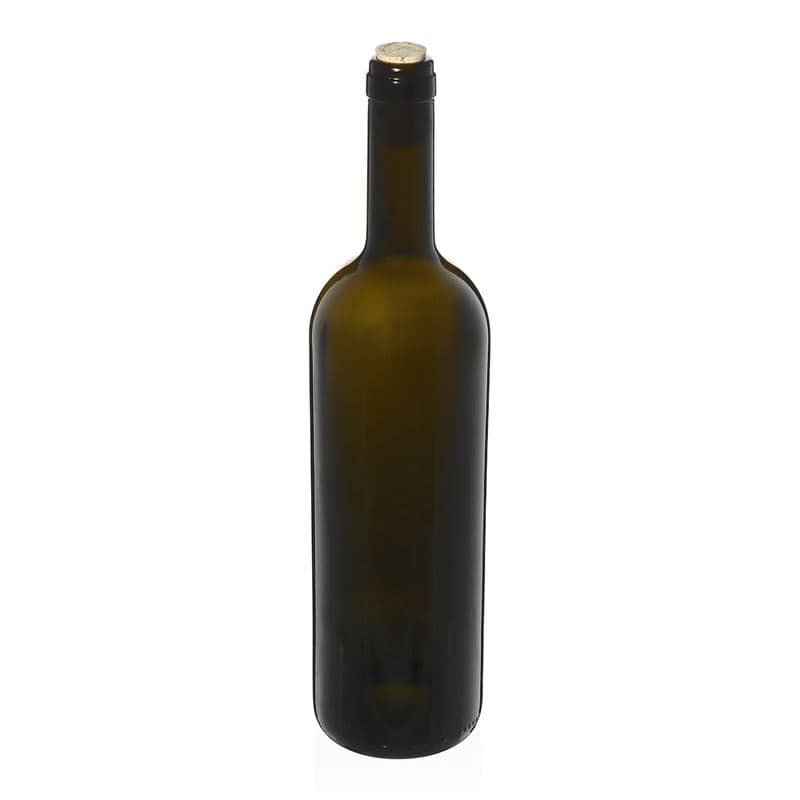 750 ml vinflaska 'Golia', antikgrön, mynning: kork