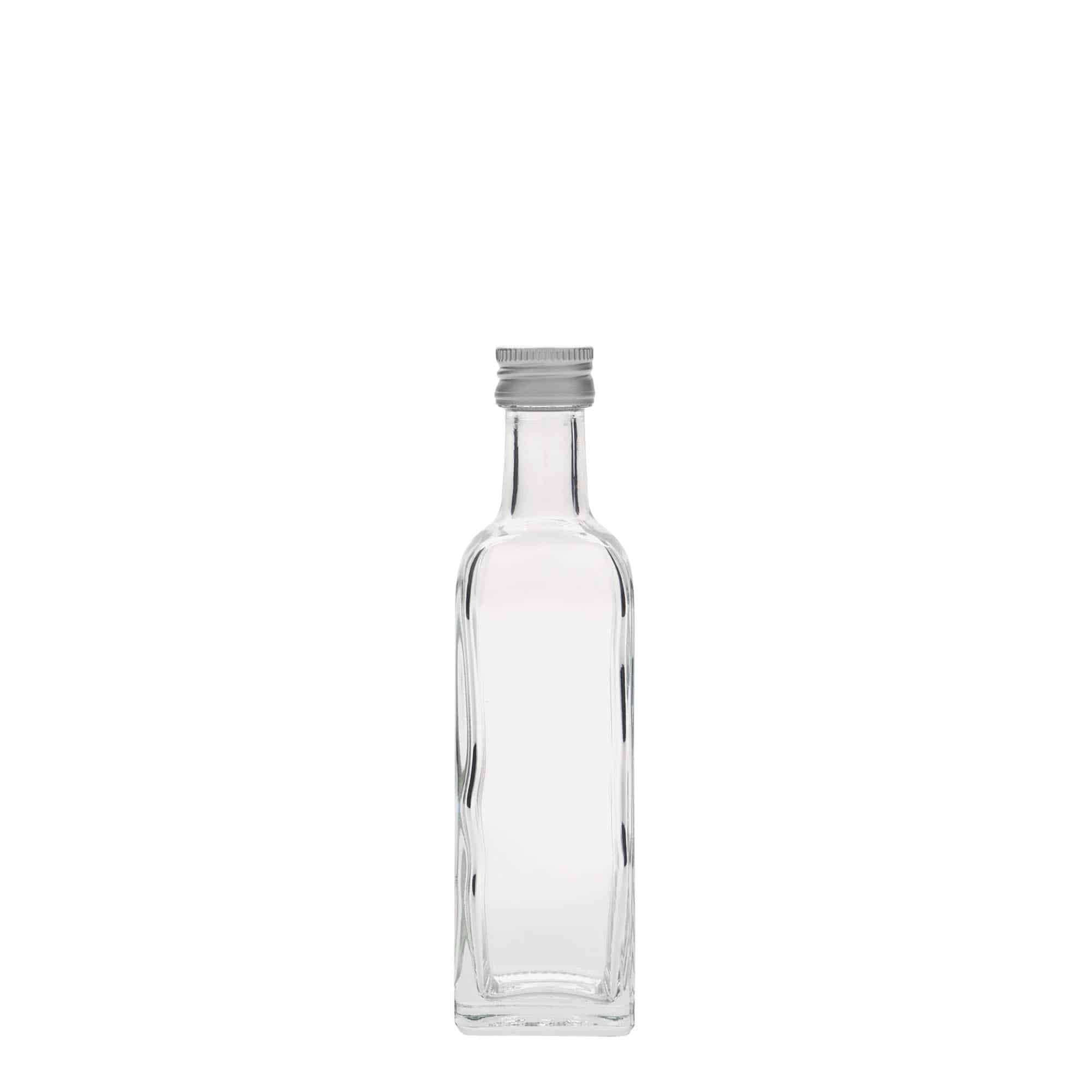 60 ml glasflaska 'Marasca', kvadratisk, mynning: PP 18