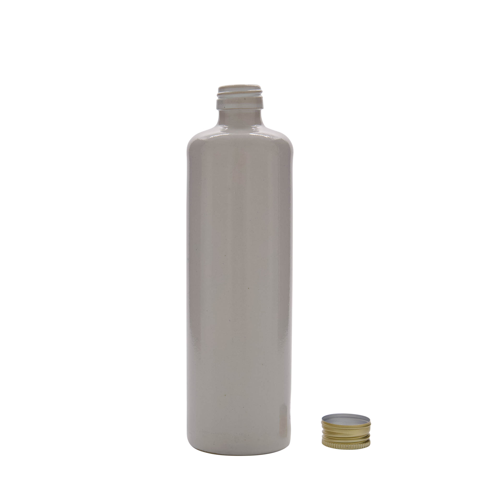 500 ml lertunna, stengods, vit, mynning: PP 31,5