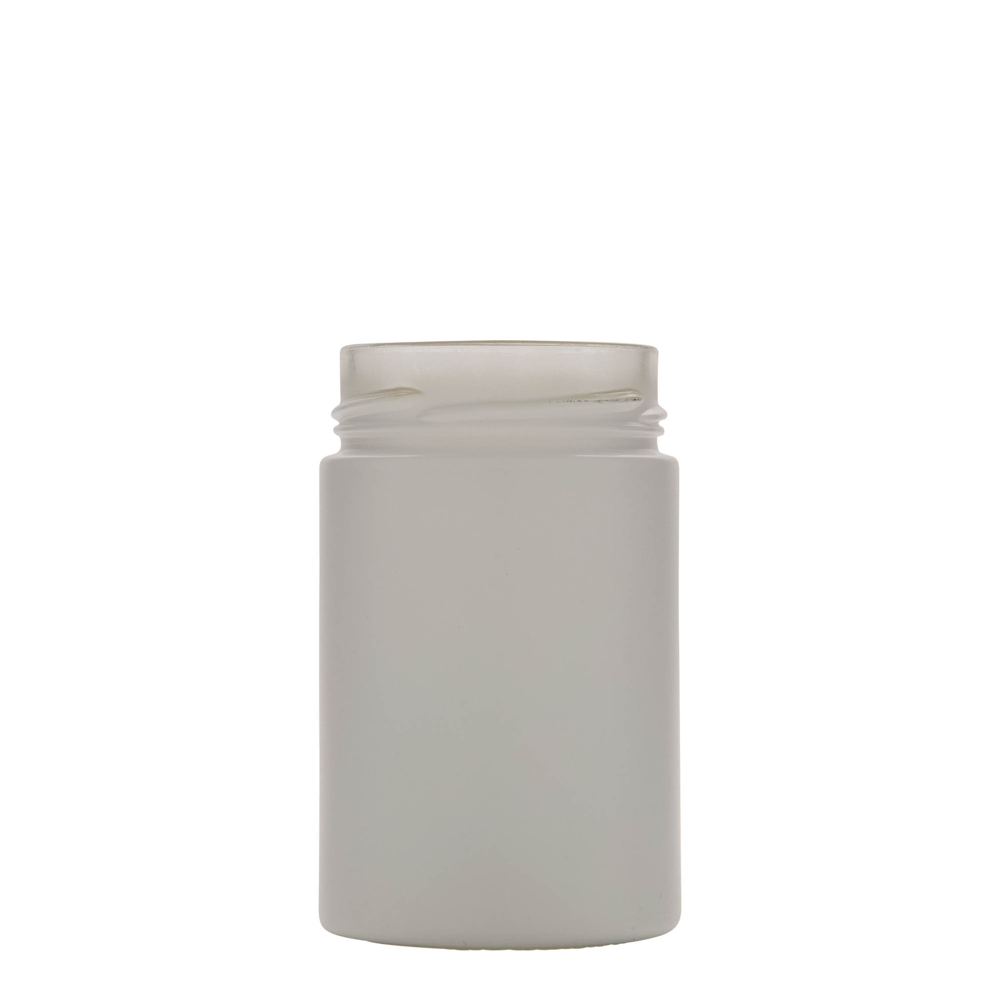 327 ml rundat glas 'Aurora', vitt, öppning: Deep-Twist-Off (DTO 66)