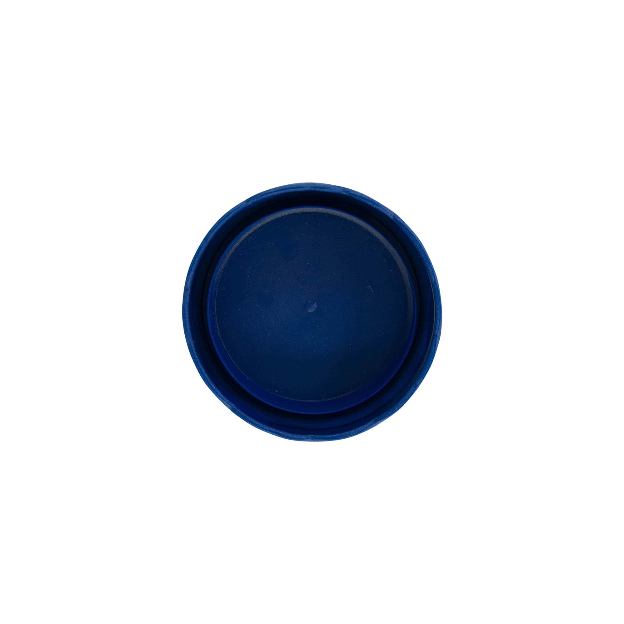 Lock med överlapp för smalhalsad keramikkruka, HDPE-plast, blå