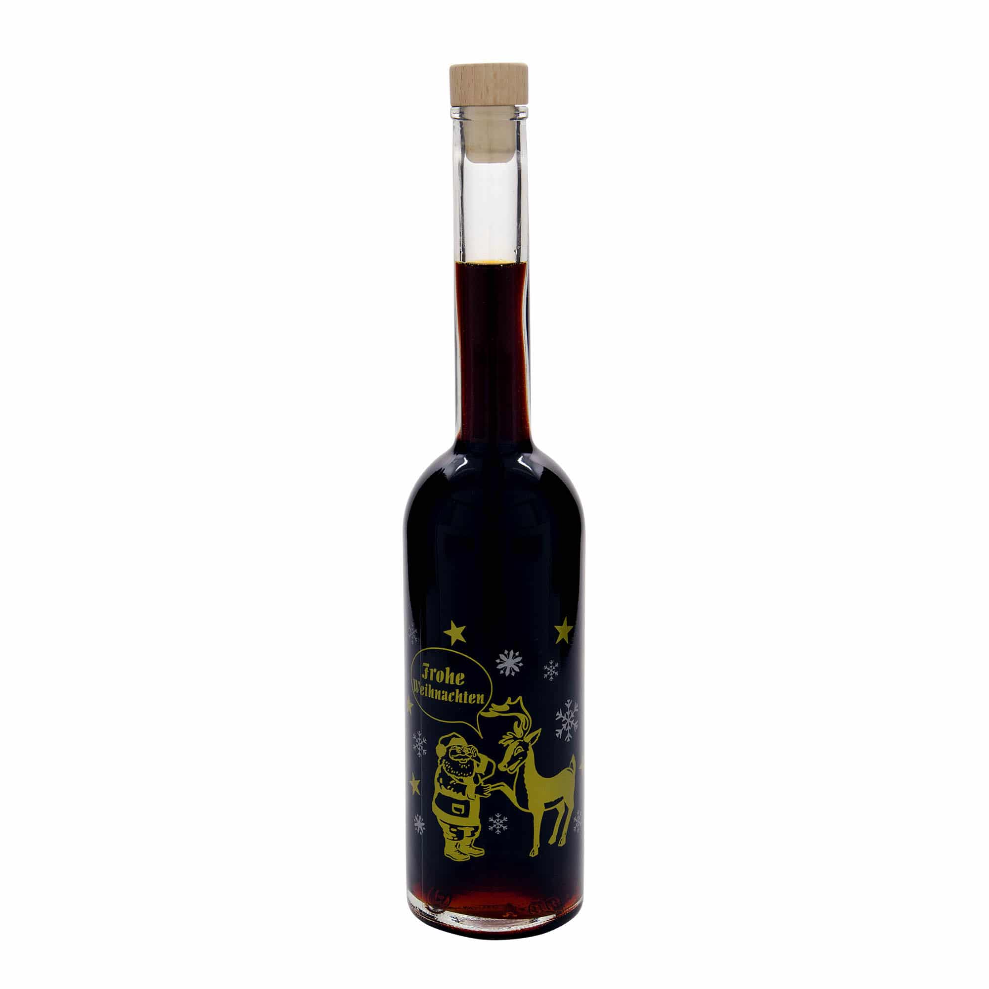 500 ml glasflaska 'Opera', motiv: Fyrverkeri, mynning: kork