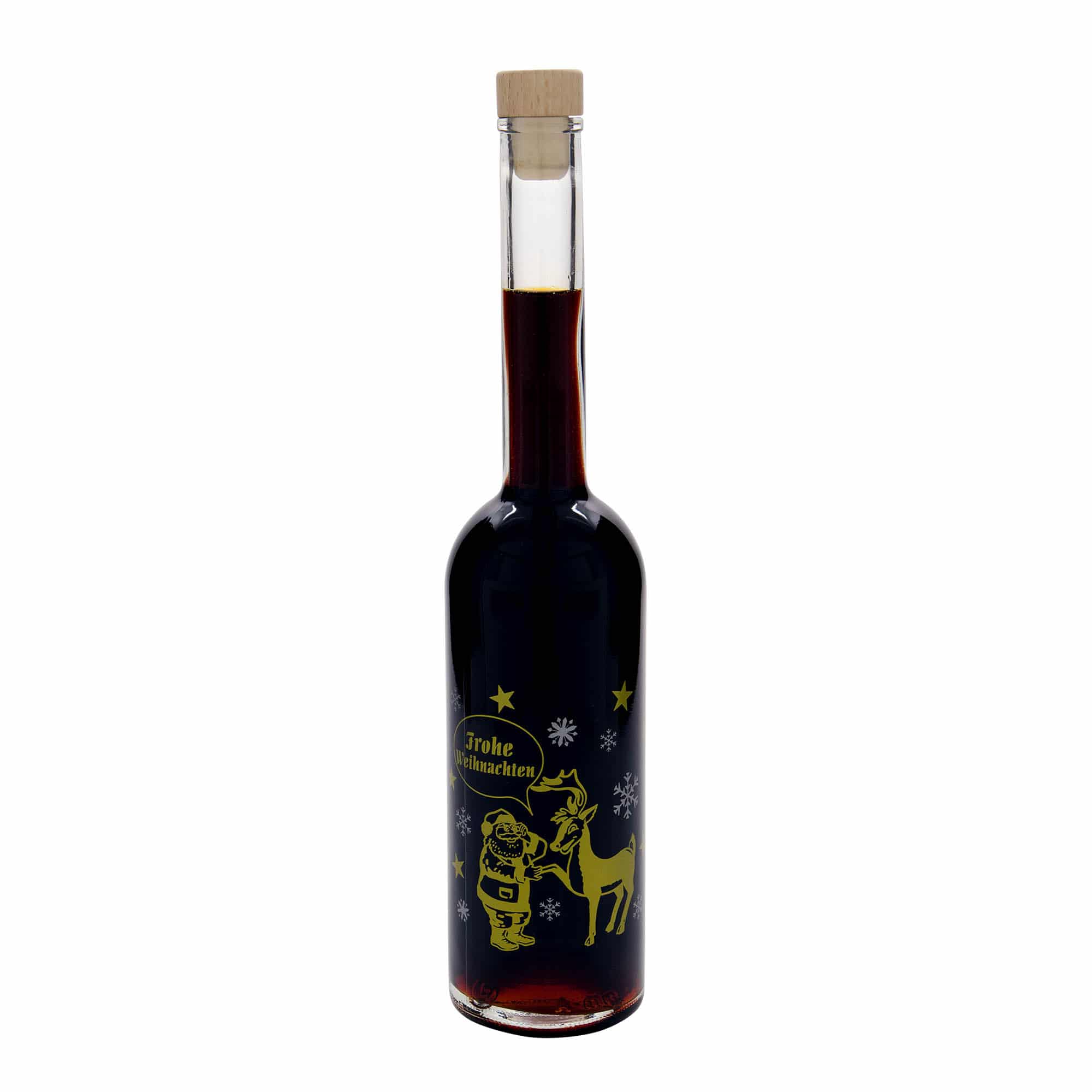 500 ml glasflaska 'Opera', motiv: fyrverkeri, öppning: kork