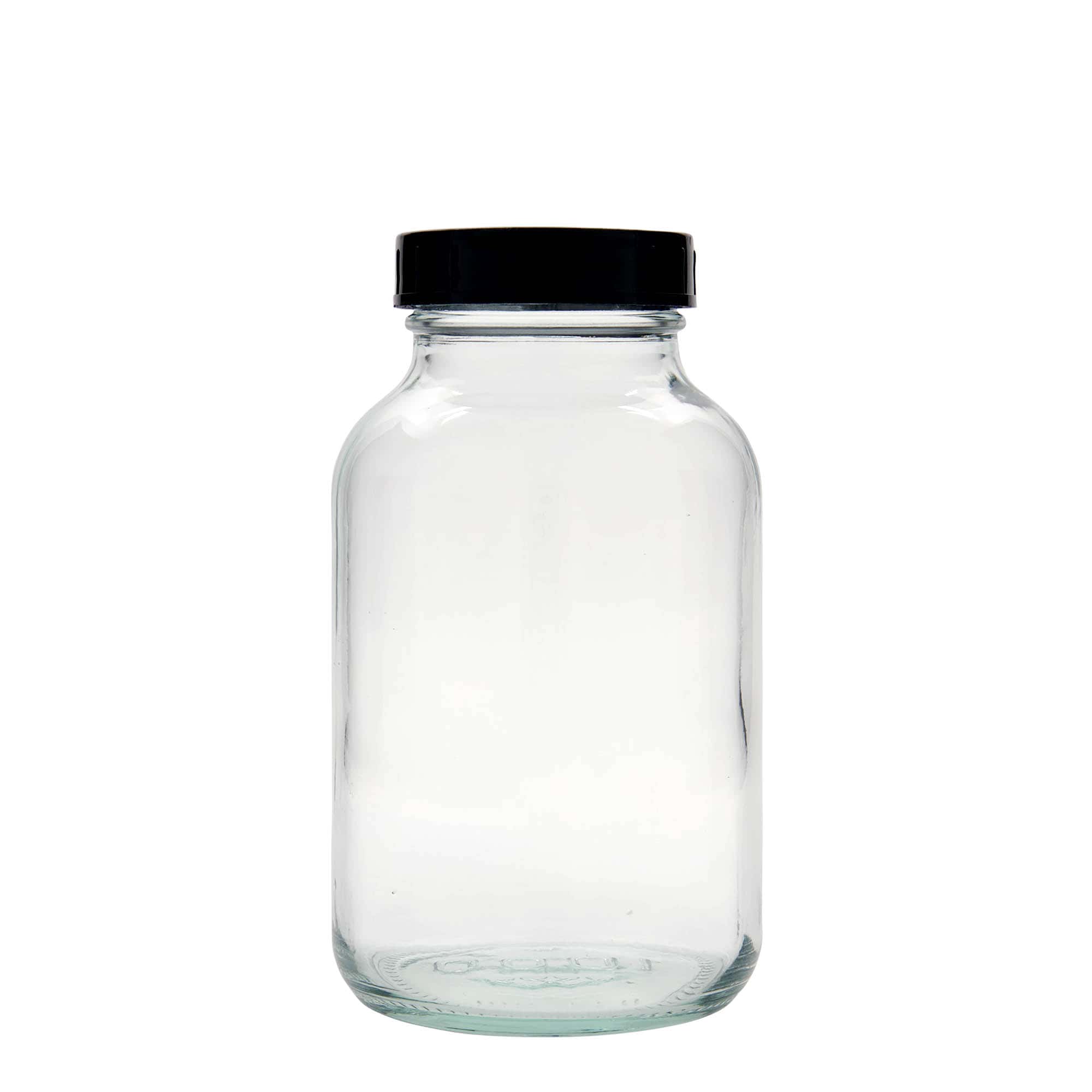 1 000 ml burk med bred hals, mynning: DIN 68