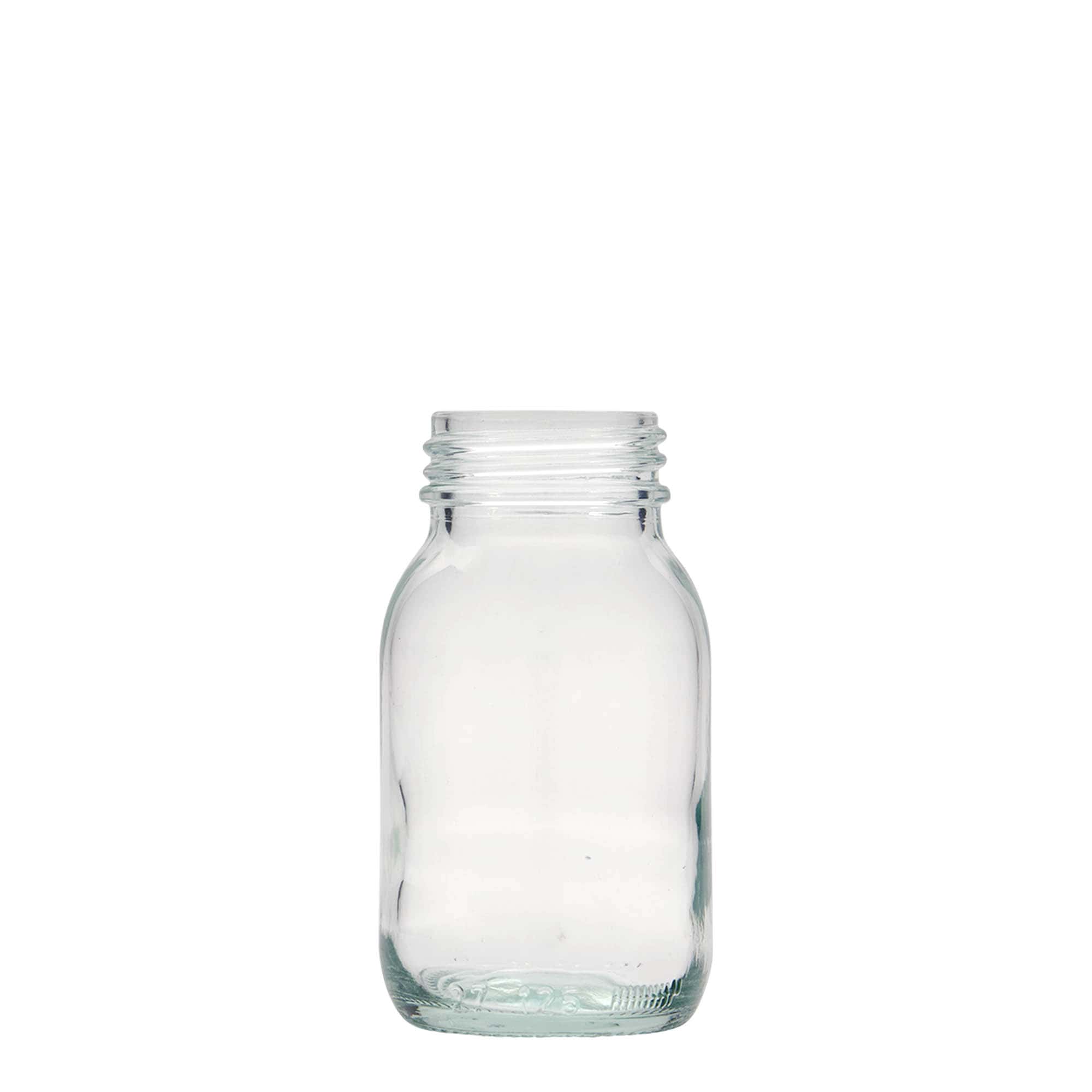 125 ml vid halsglas, mynning: DIN 40