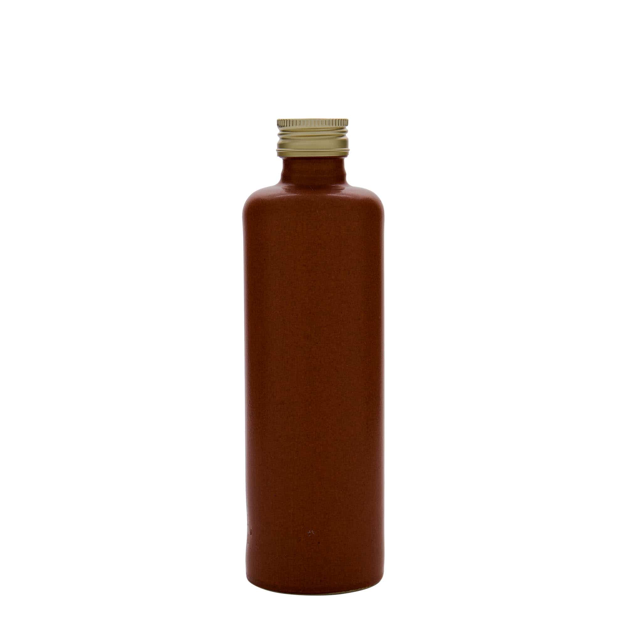 350 ml lerkrus, stengods, röd-brun, mynning: PP 31,5