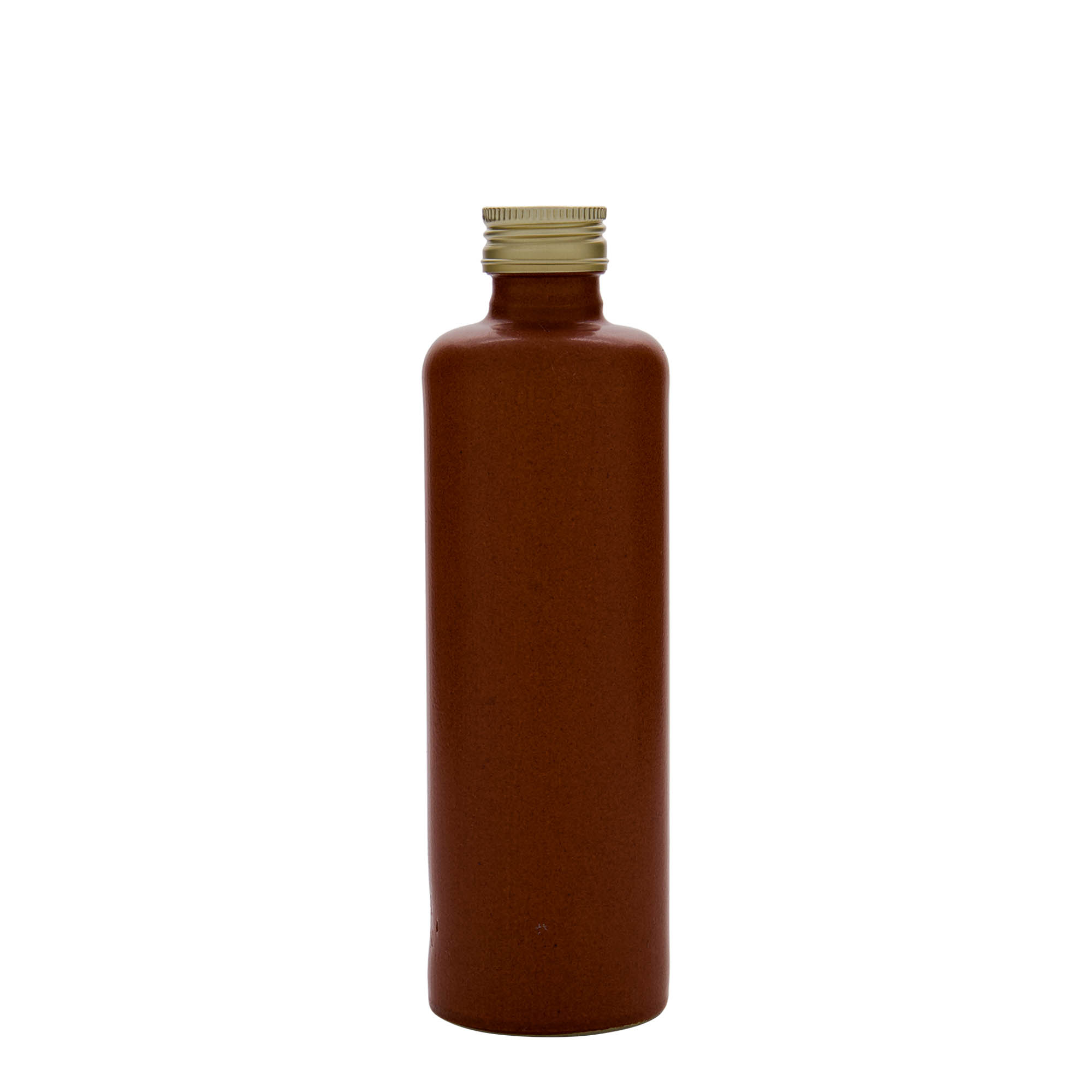 350 ml lerkrus, stengods, rödbrun, mynning: PP 31,5