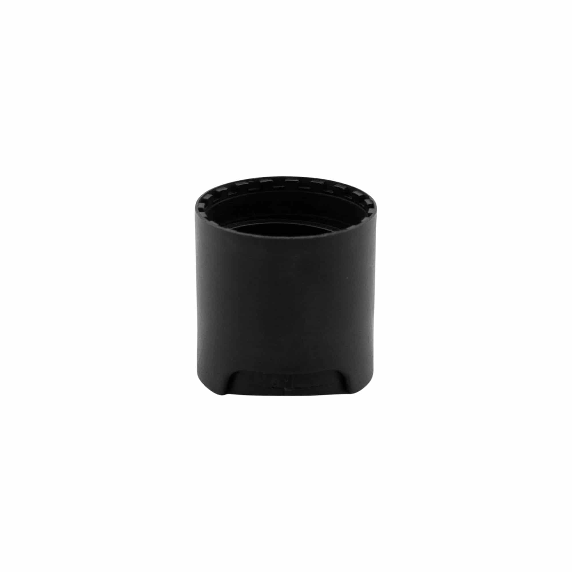 Skruvkapsel Disc Top, PP-plast, svart, för mynning: 24/410