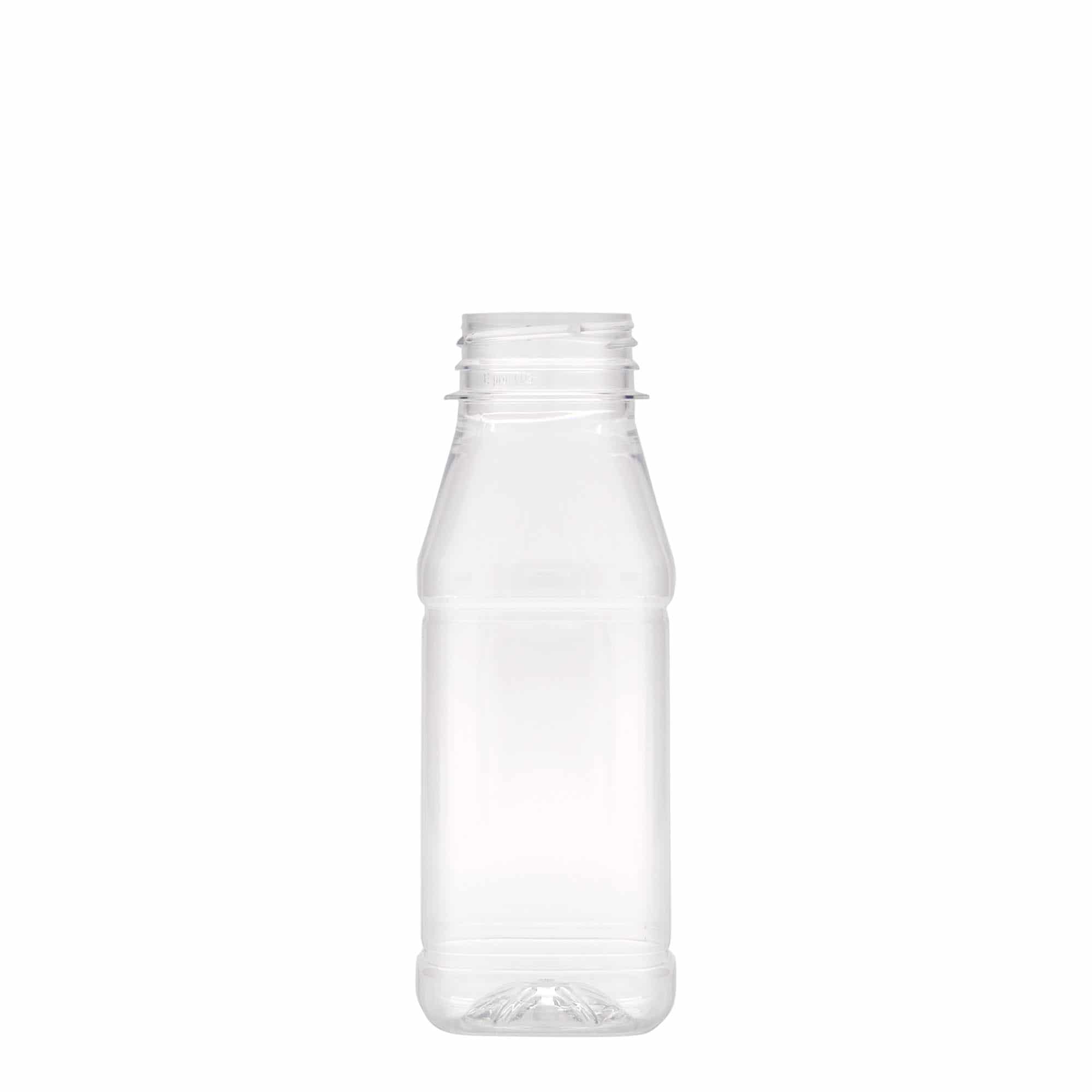 250 ml PET-flaska 'Milk and Juice Carré', kvadratisk, plast, mynning: 38 mm 250 ml PET-flaska 'Milk and Juice Carré', kvadratisk, plast, mynning: 38 mm