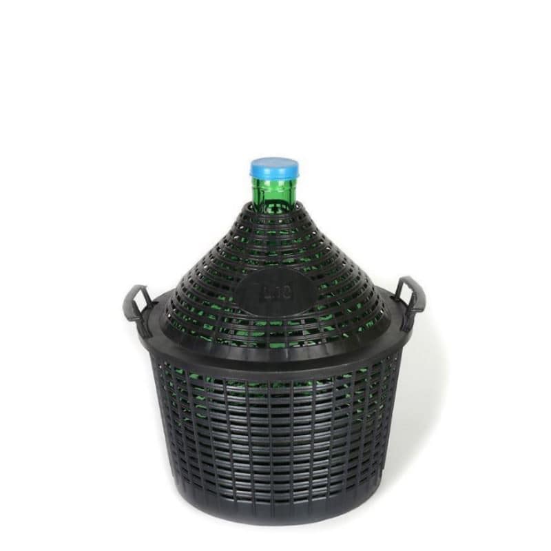 10 l ballongflaska smal hals, glas, grön mynning: snäpplock 10 l ballongflaska smal hals, glas, grön mynning: snäpplock