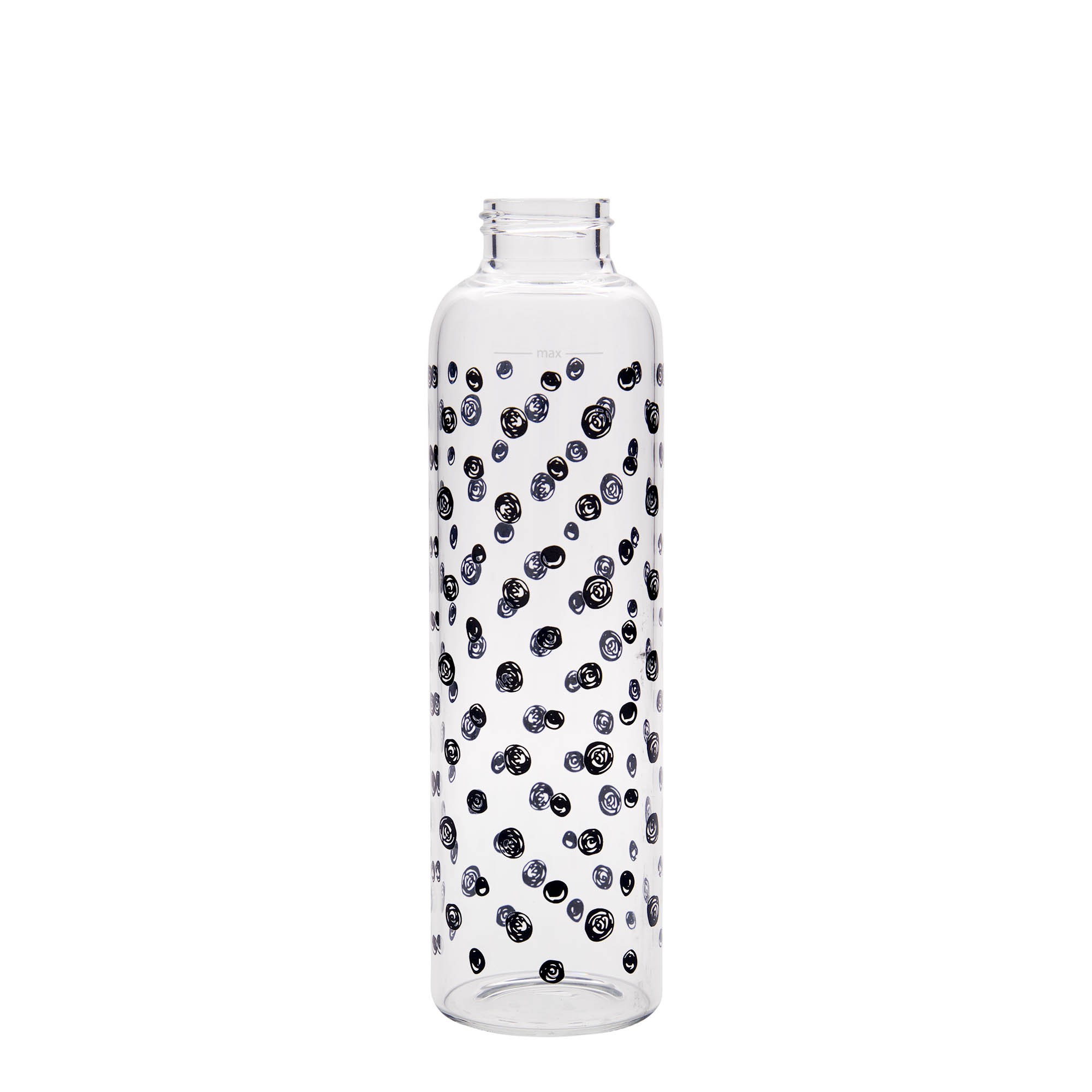 500 ml drickflaska 'Perseus - Svarta prickar', öppning: skruvlock