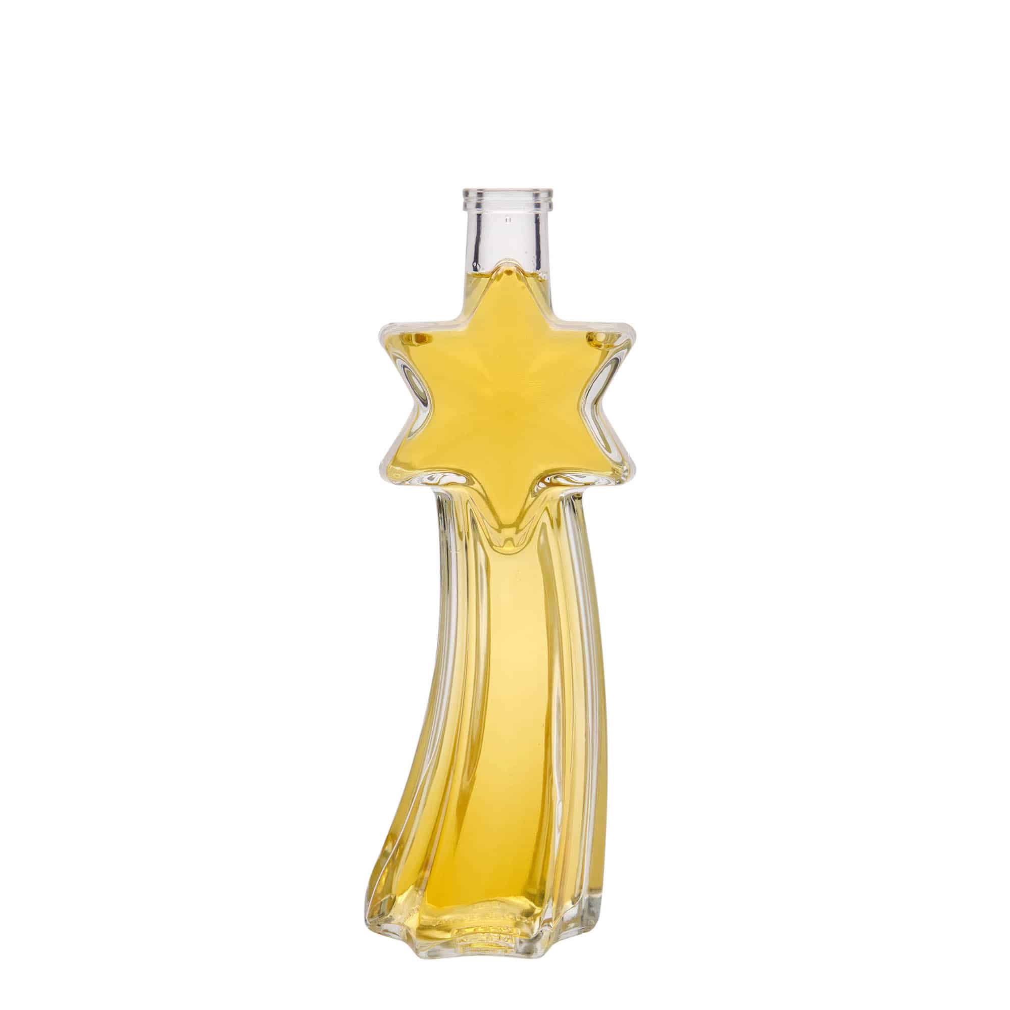 200 ml glasflaska 'Stjärnfall', öppning: kork