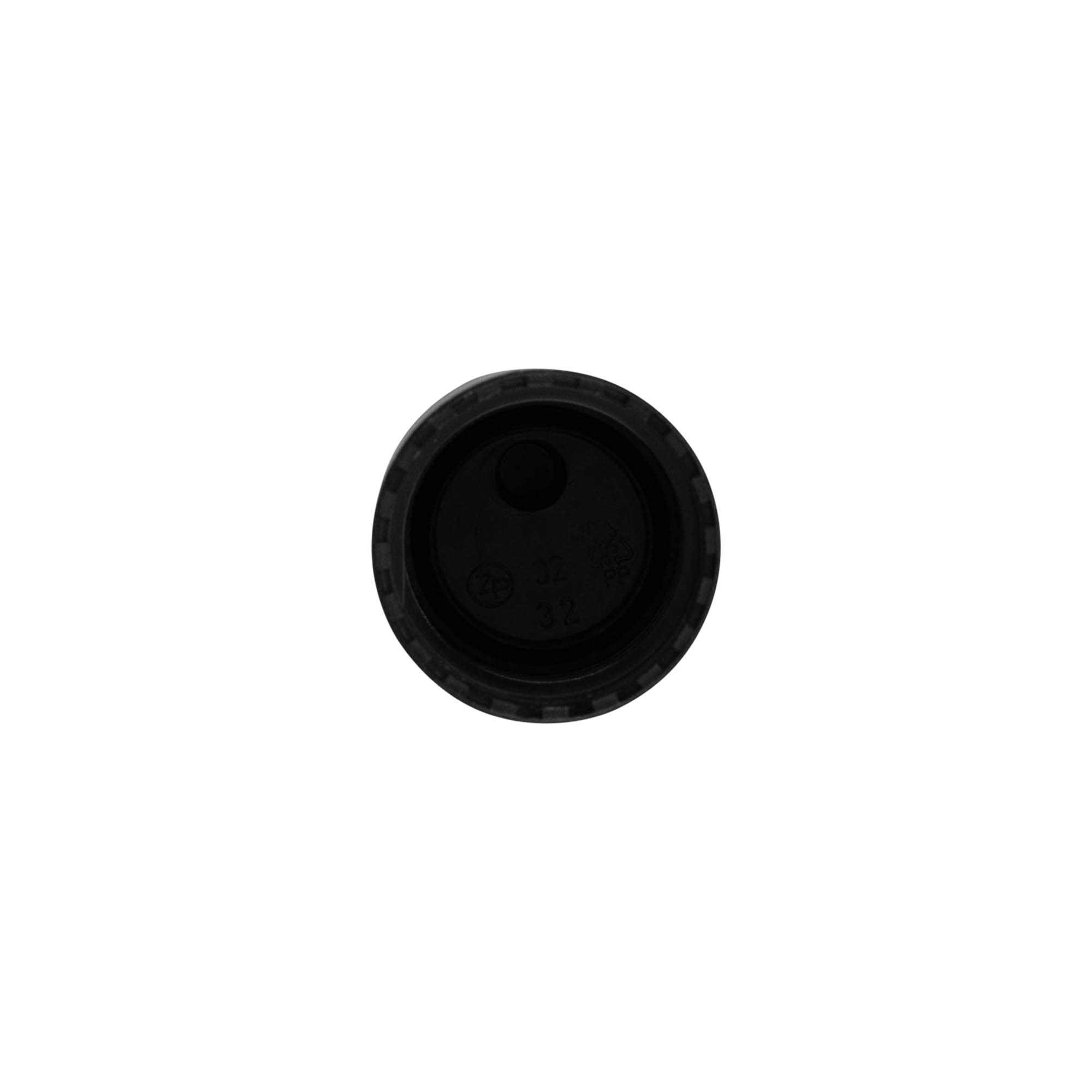 Skruvlock Disc Top, PP-plast, svart, för öppning: 24/410