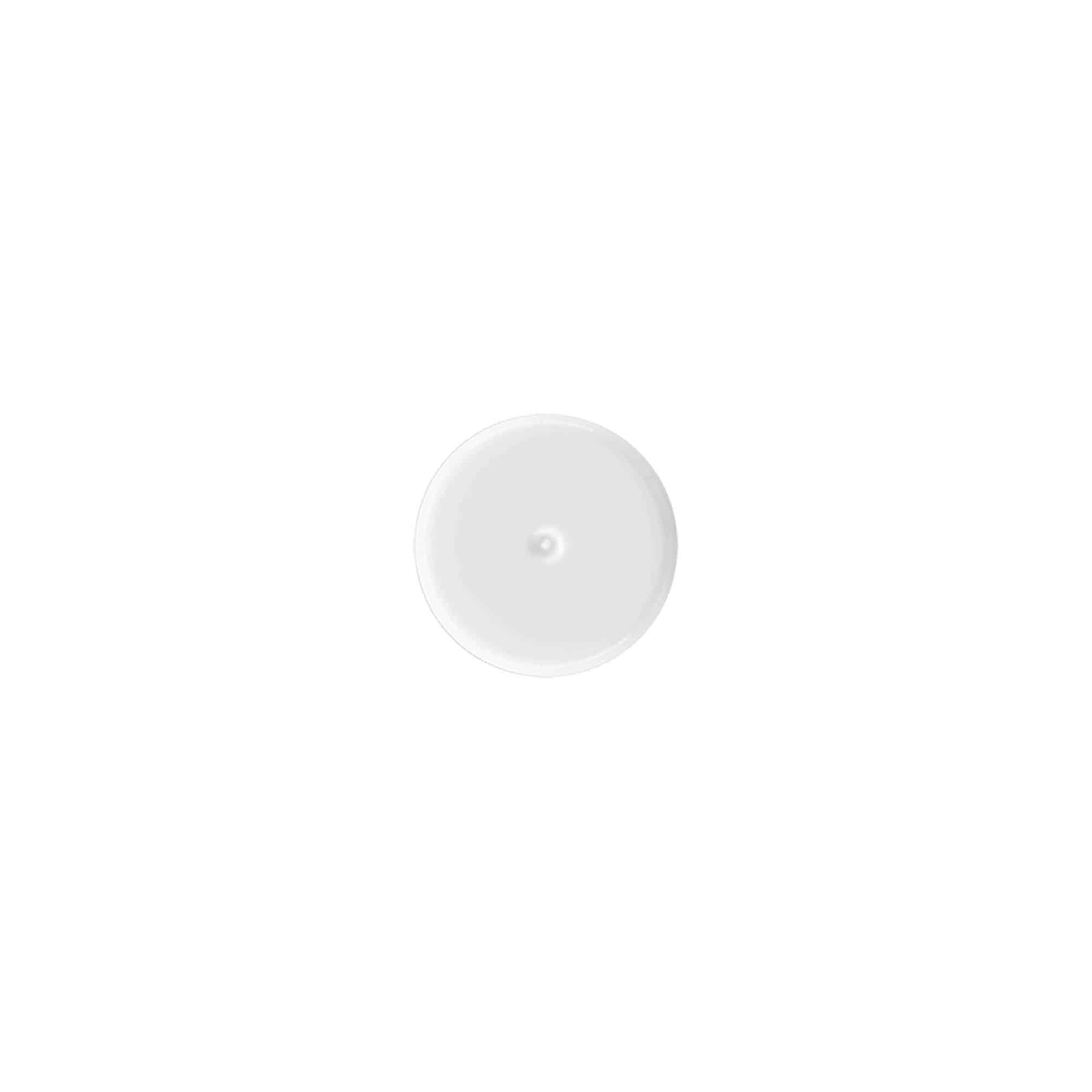 Lock till 10 ml roll on-flaska, PP-plast, vit, för mynning: skruvkapsel