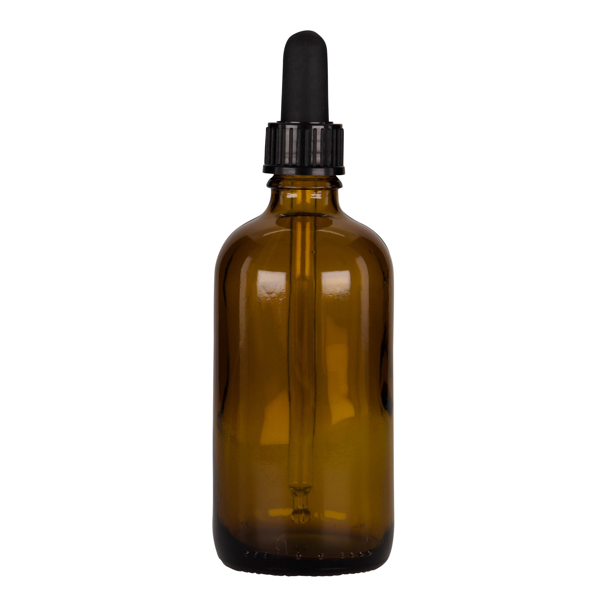 100 ml pipettflaska medicin, glas, brun-svart, mynning: DIN 18