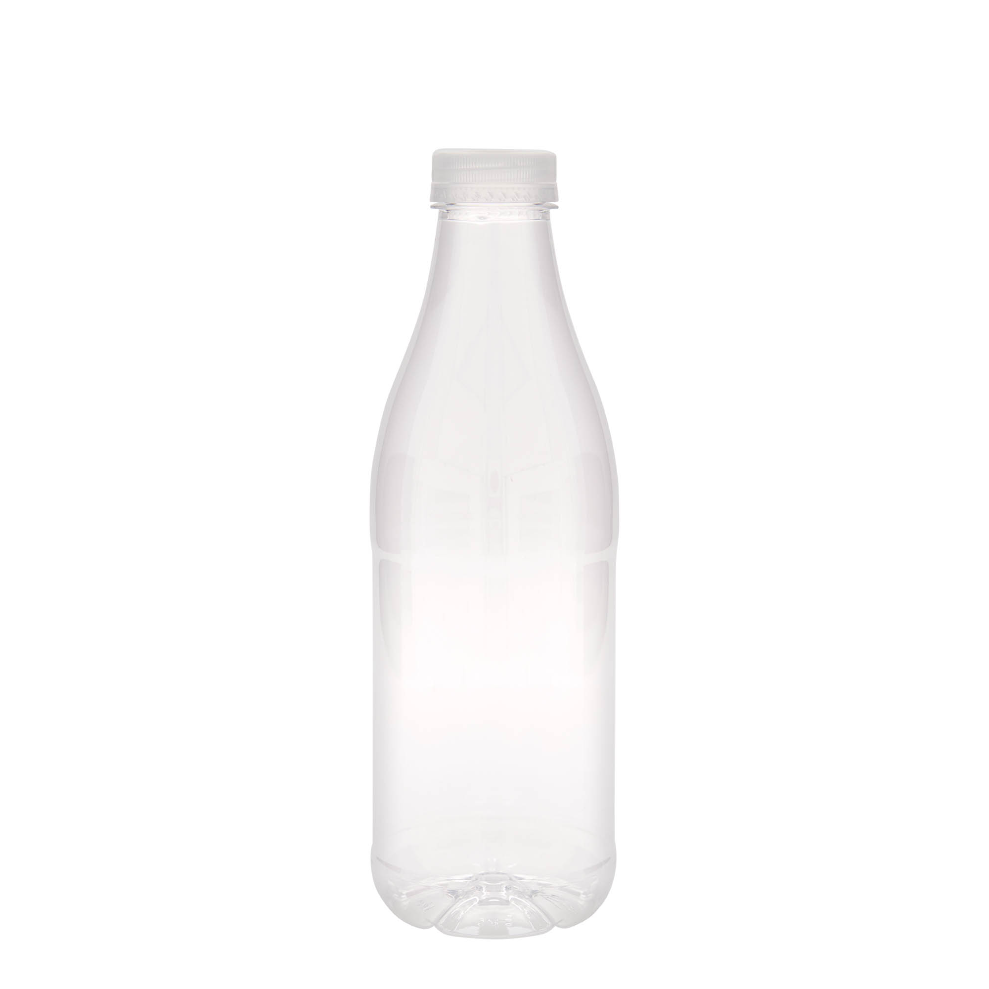 1.000 ml PET-flaska 'Mjölk och Juice', plast, öppning: 38 mm 1.000 ml PET-flaska 'Mjölk och Juice', plast, öppning: 38 mm