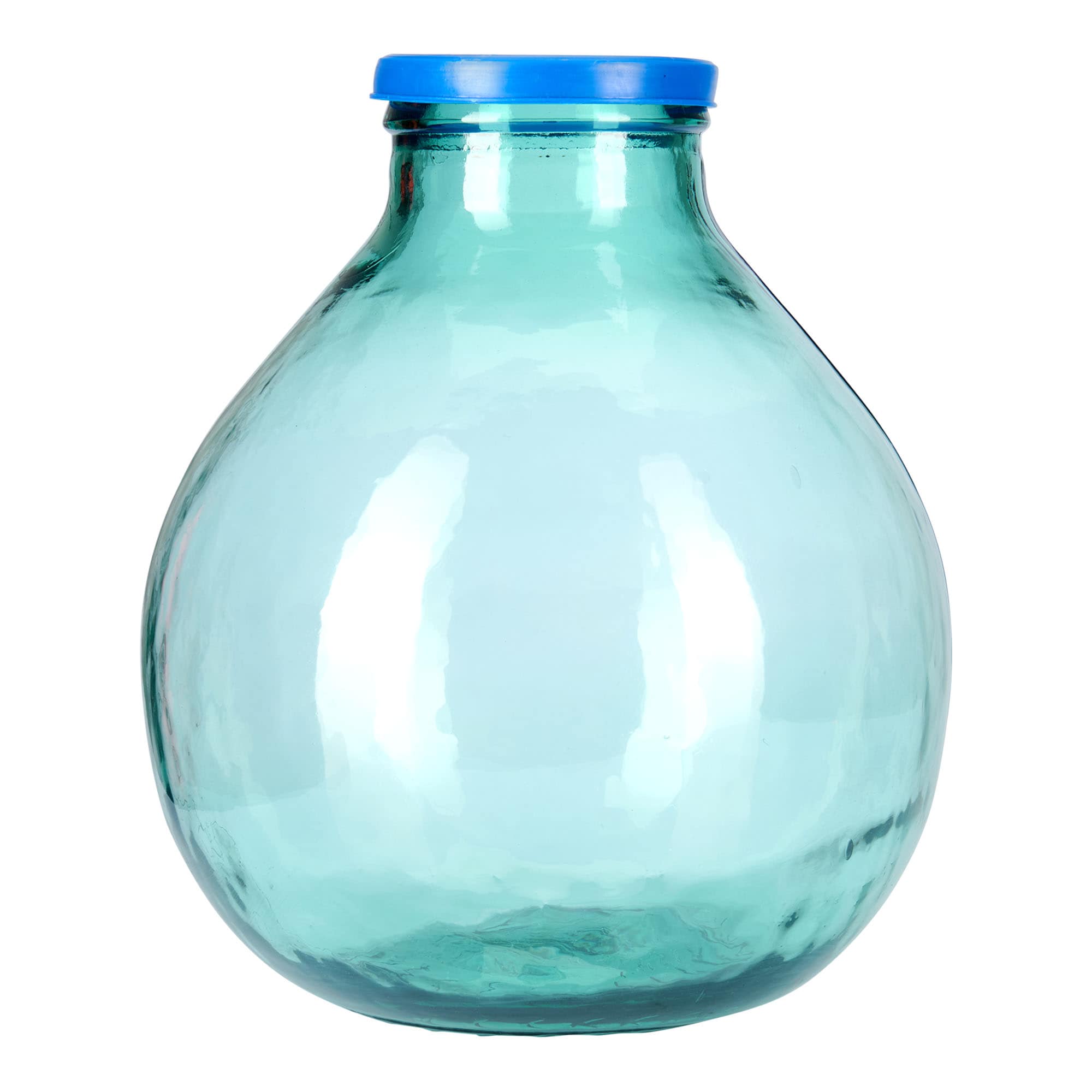 20 l ballongflaska med vid hals, glas, öppning: påklämningslock