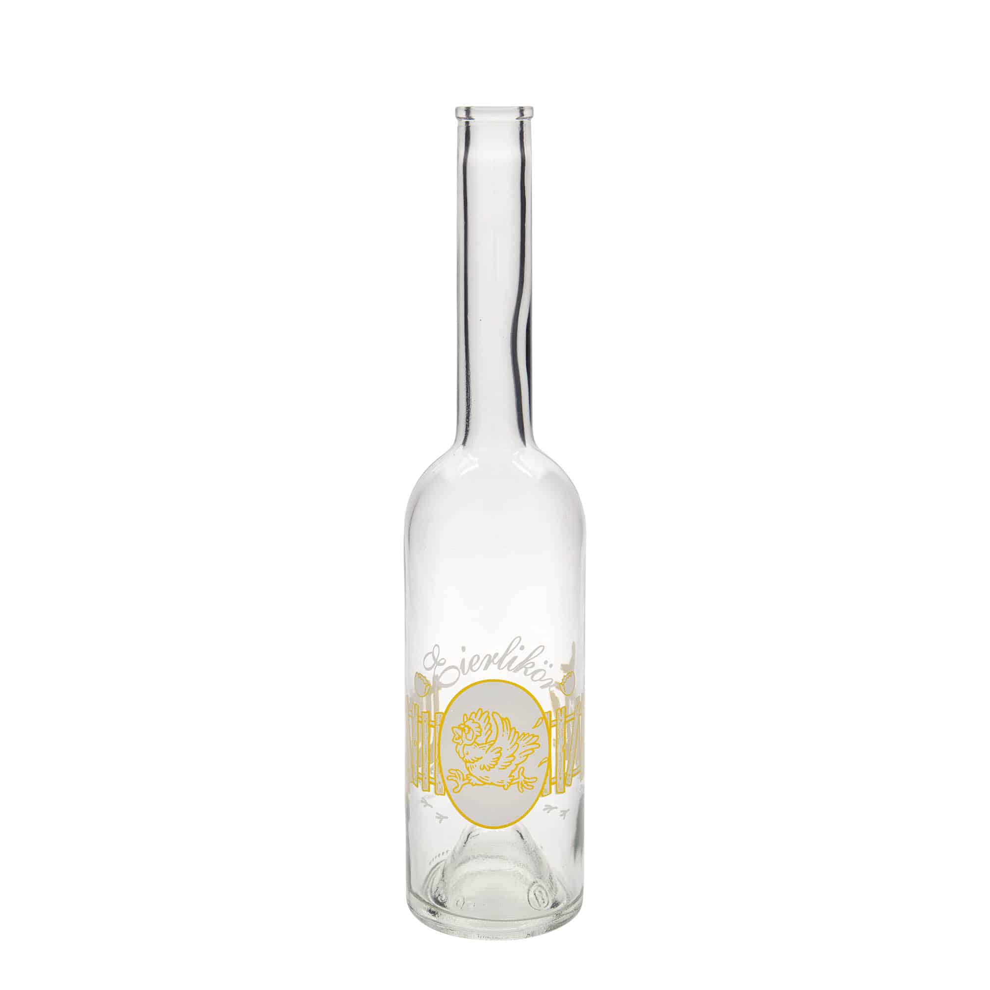 500 ml glasflaska 'Opera', motiv: Ägglikör, mynning: kork 500 ml glasflaska 'Opera', motiv: Ägglikör, mynning: kork