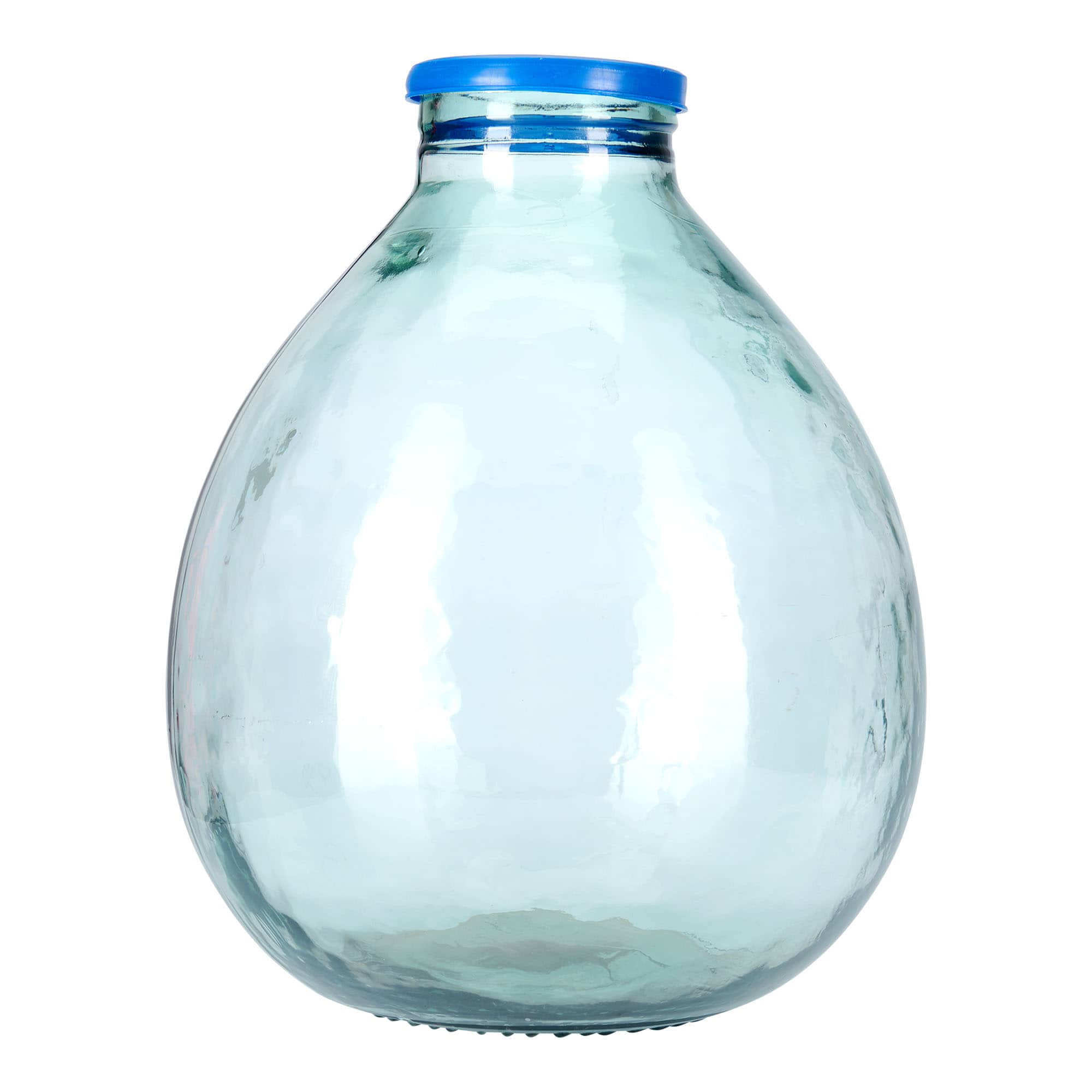 34 l ballongflaska vid hals, glas, mynning: påklämningslock