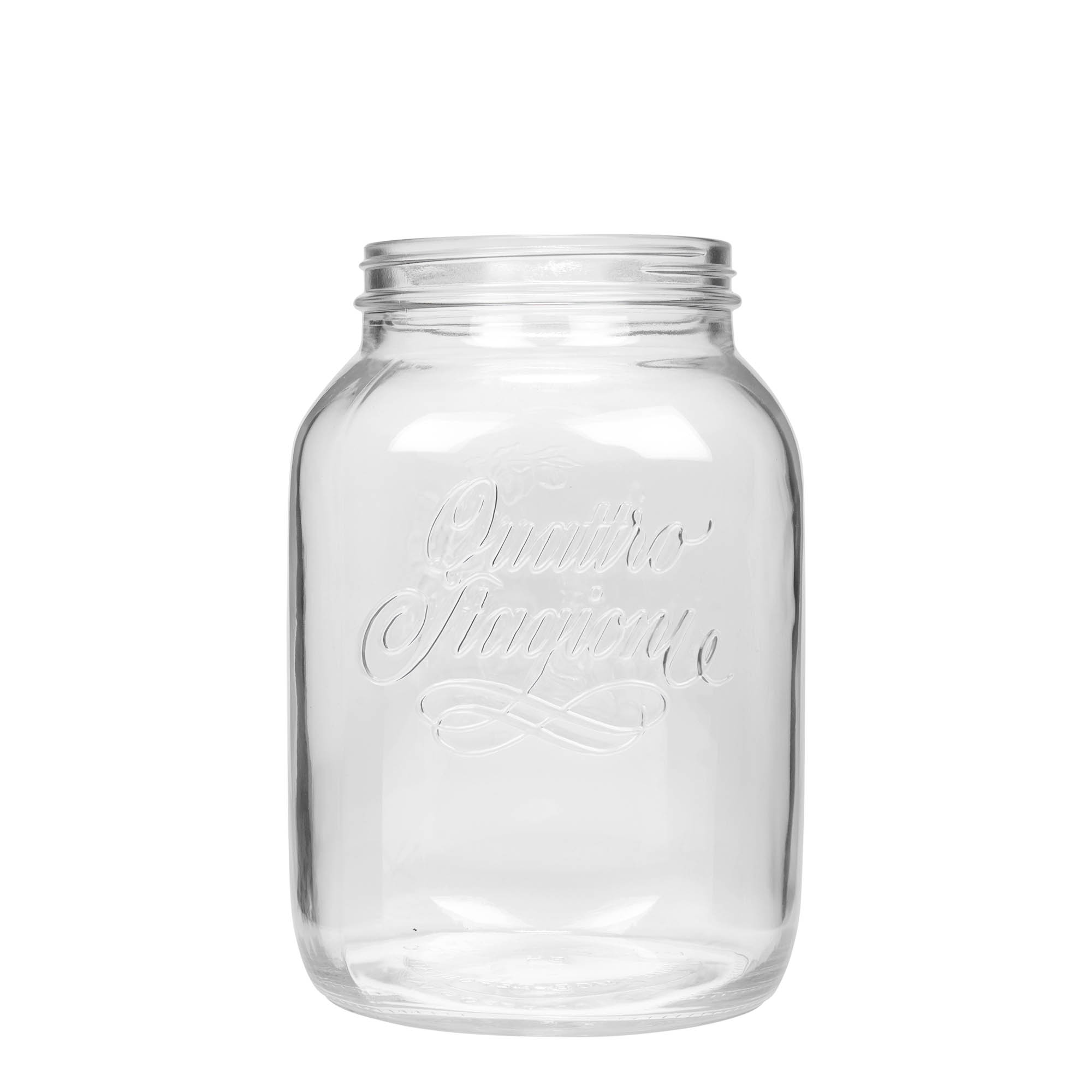 3.000 ml glas 'Quattro Stagioni', öppning: skruvlock 3.000 ml glas 'Quattro Stagioni', öppning: skruvlock