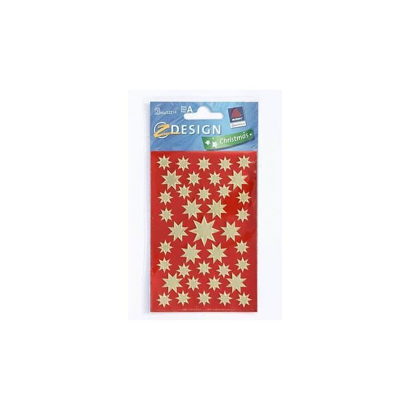 Självhäftande dekaler 'Stjärnor', papper, guld Självhäftande dekaler 'Stjärnor', papper, guld