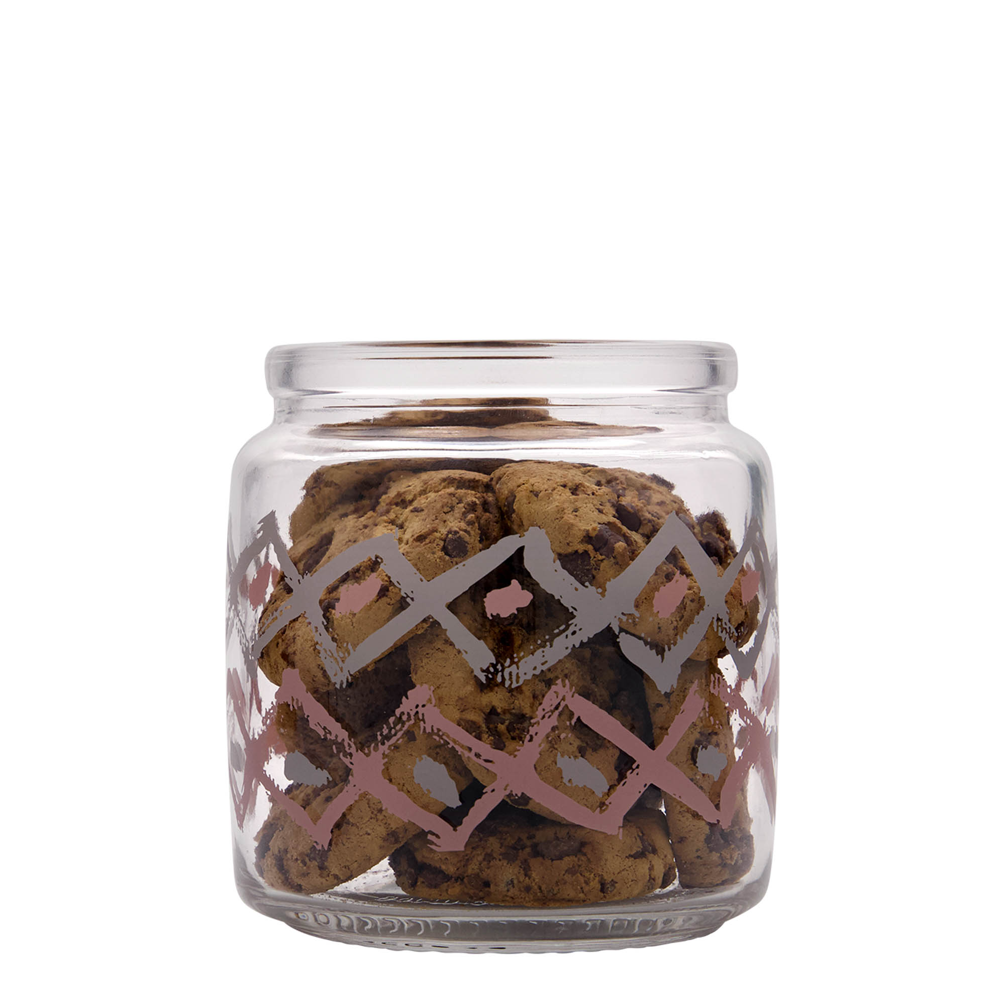 750 ml korkglas 'Giara', motiv: Manolibera rosa, mynning: kork