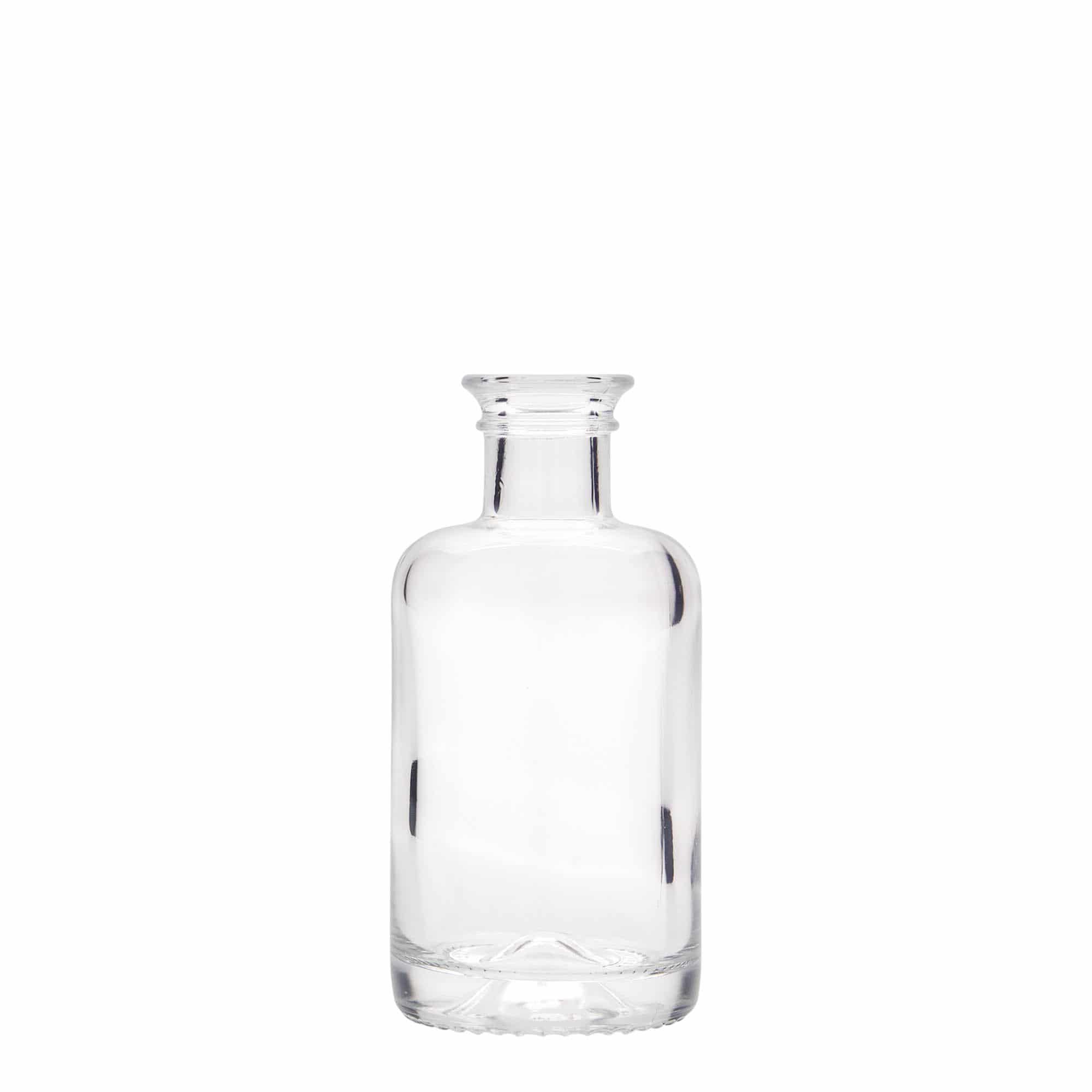 100 ml glasflaska apotekare, öppning: kork