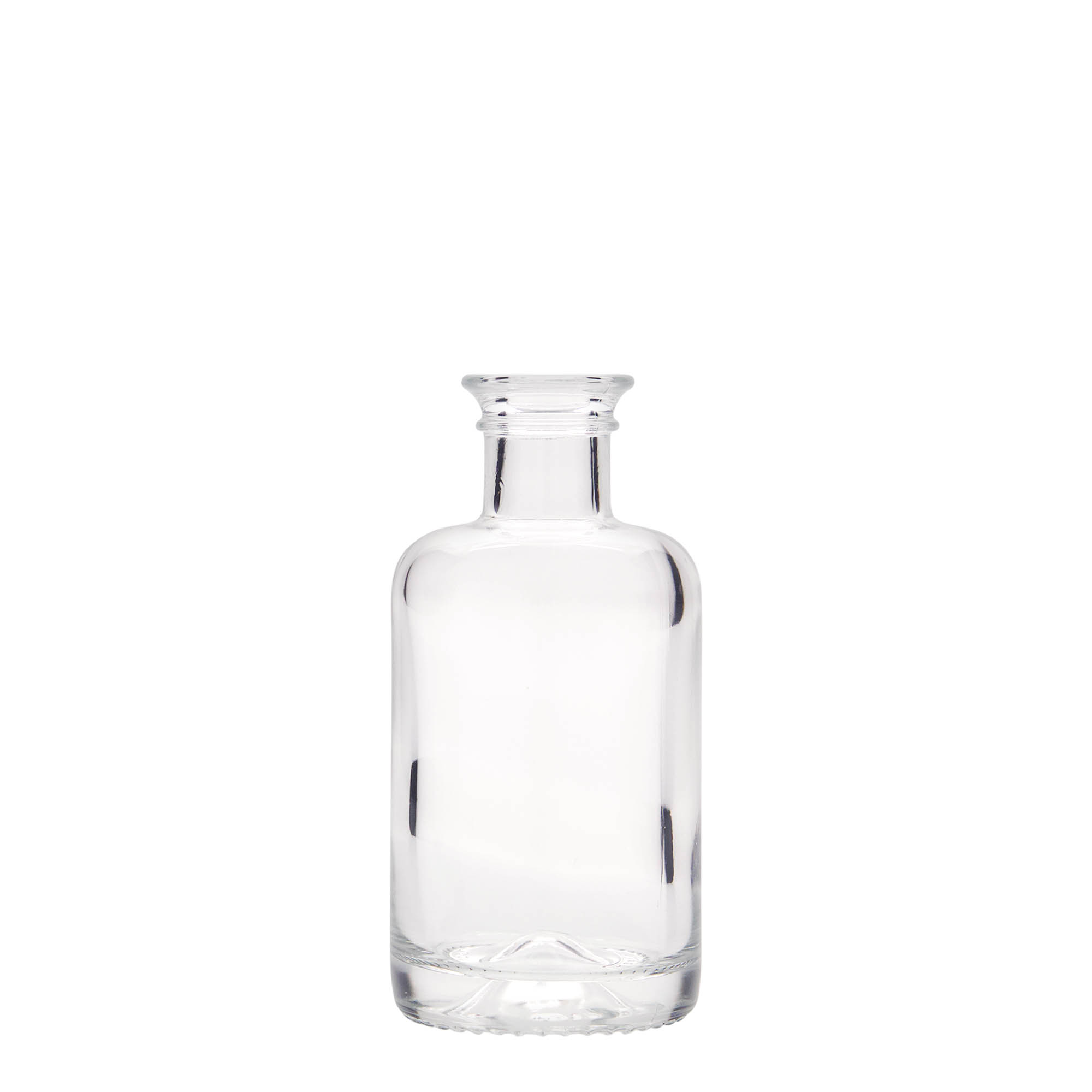 100 ml glasflaska apotekare, öppning: kork